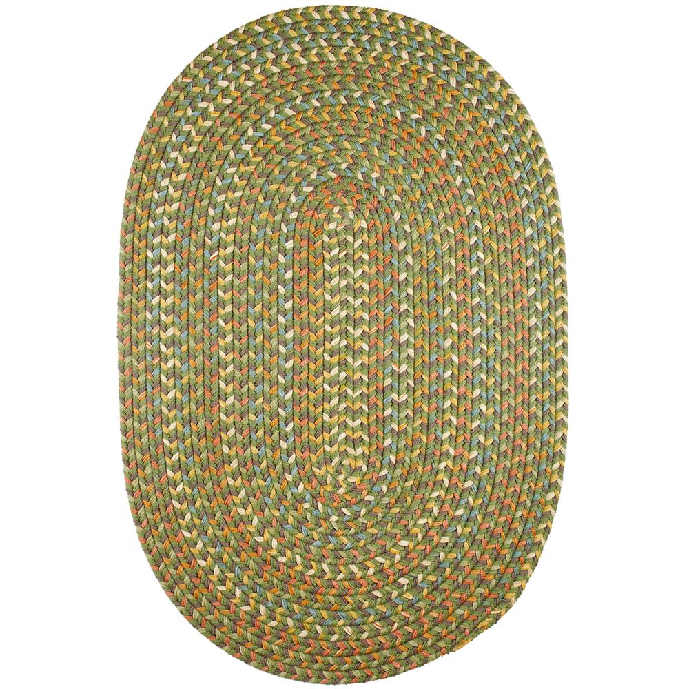 Confetti Bright & Bold 5-Carrier Braided Rug - Olive