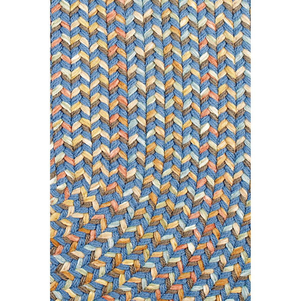 Confetti Bright & Bold 5-Carrier Braided Rug - Blue