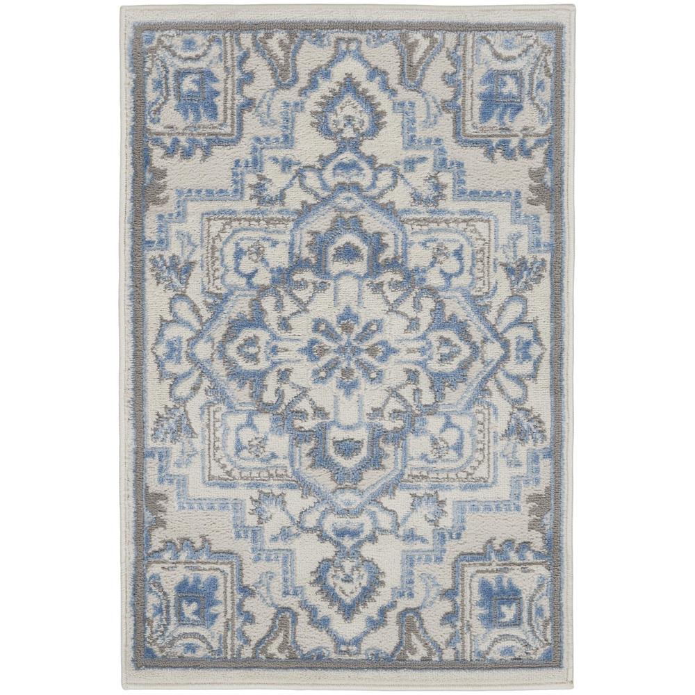 Elation ETN10 Ivory Blue Rugs #color_ivory blue