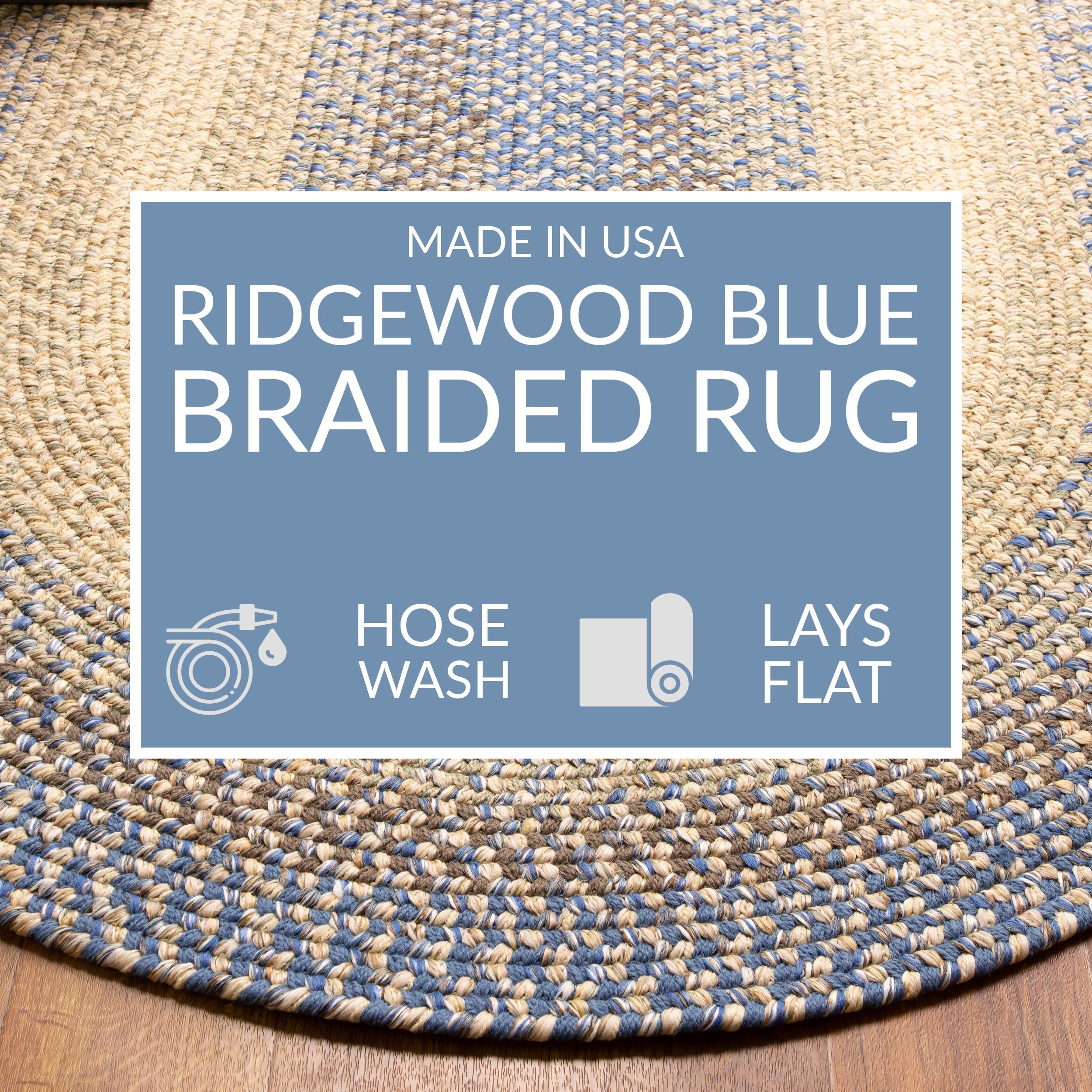 Ridgewood Indoor Outdoor Braided Rug #color_Blue