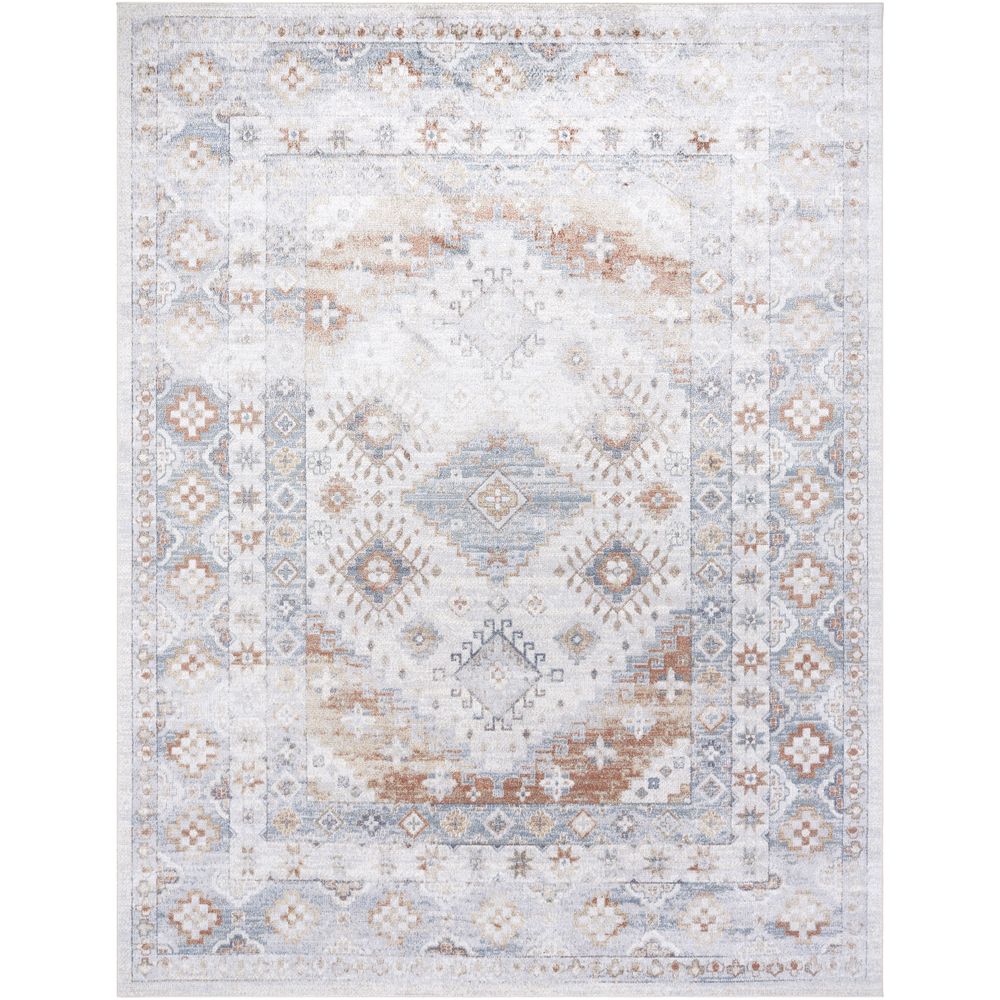 Machine Woven LLL-2370 Light Silver, Off-White Rugs #color_light silver, off-white