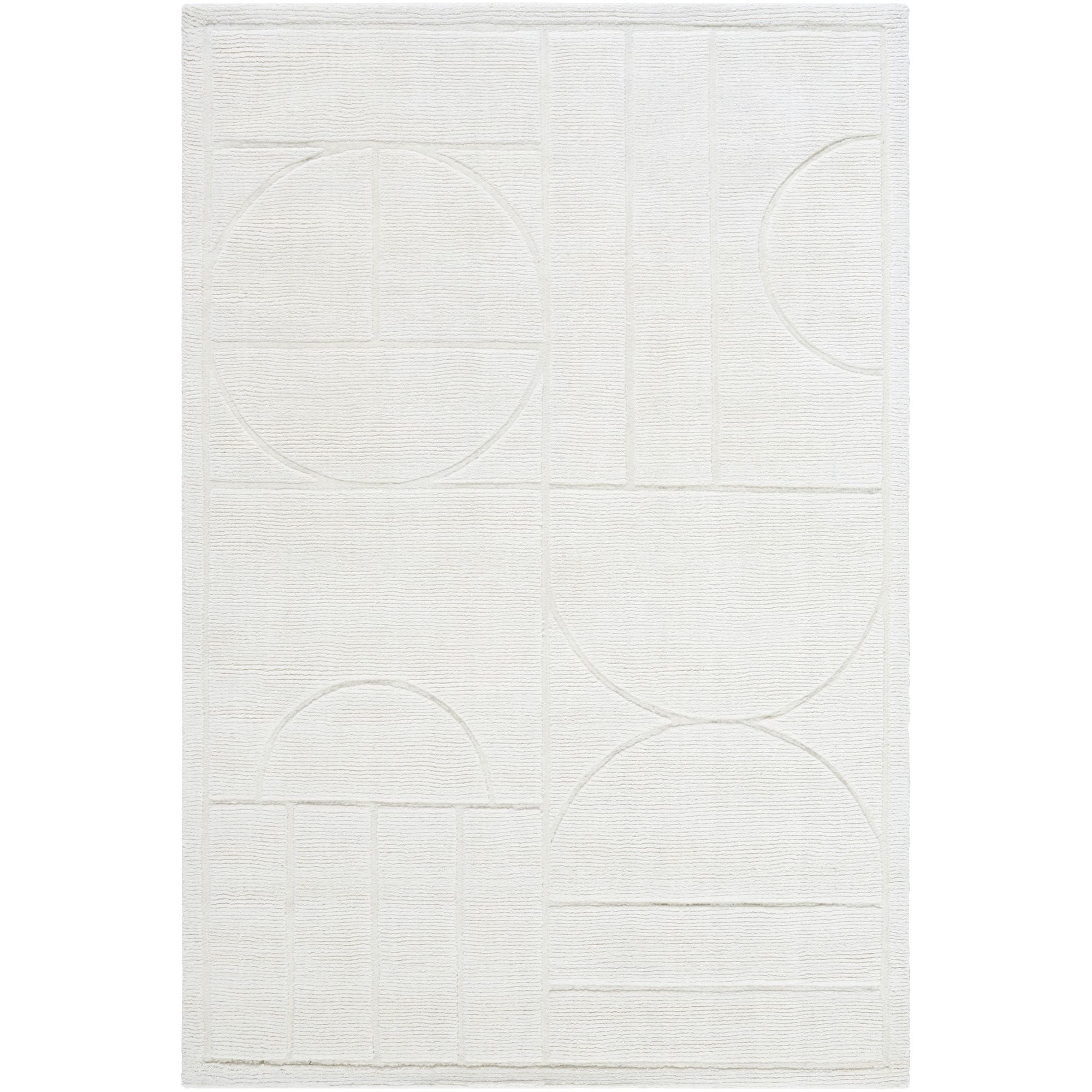 Handmade M-5485 Off-White, Light Silver Rugs #color_off-white, light silver