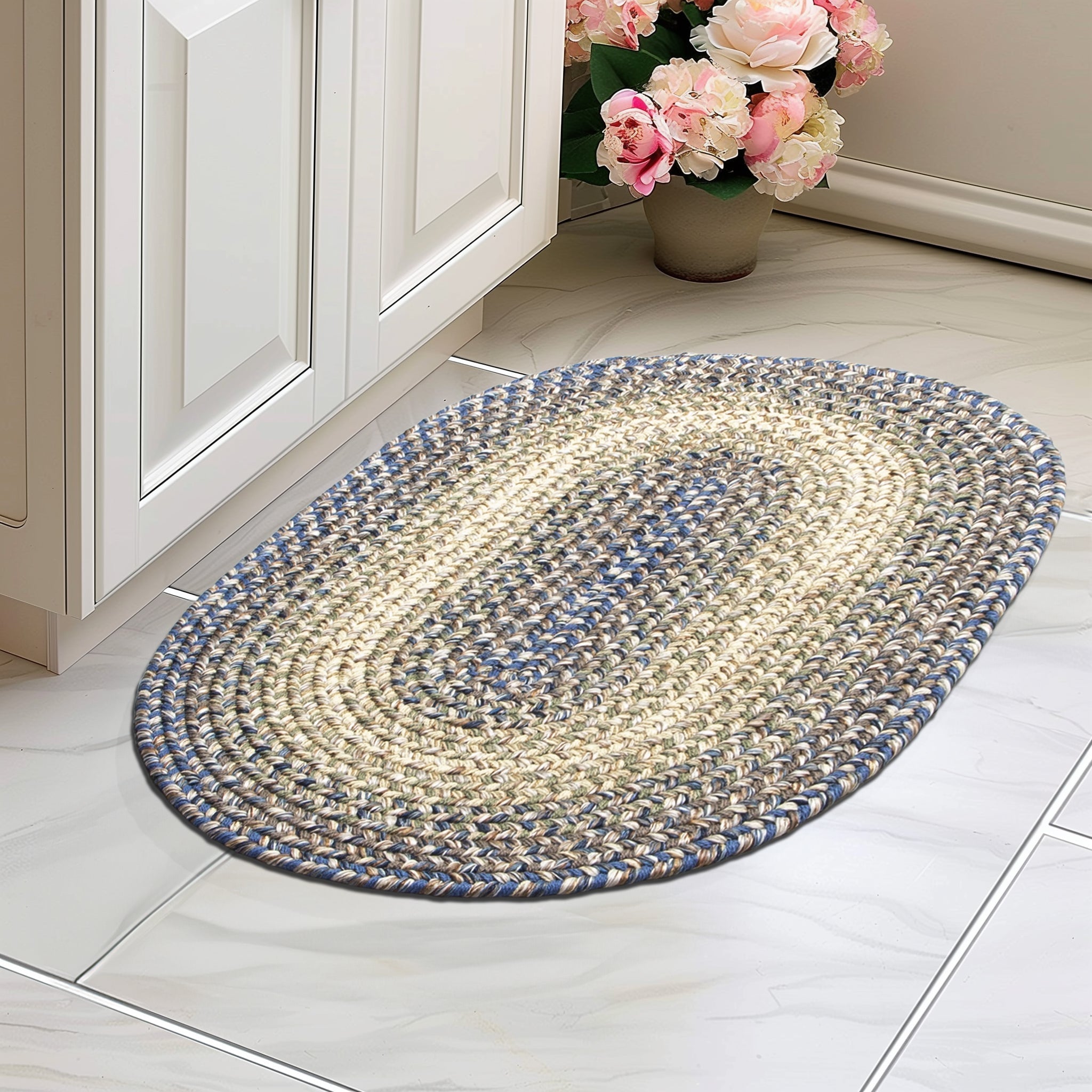 Ridgewood Indoor Outdoor Braided Rug #color_Blue