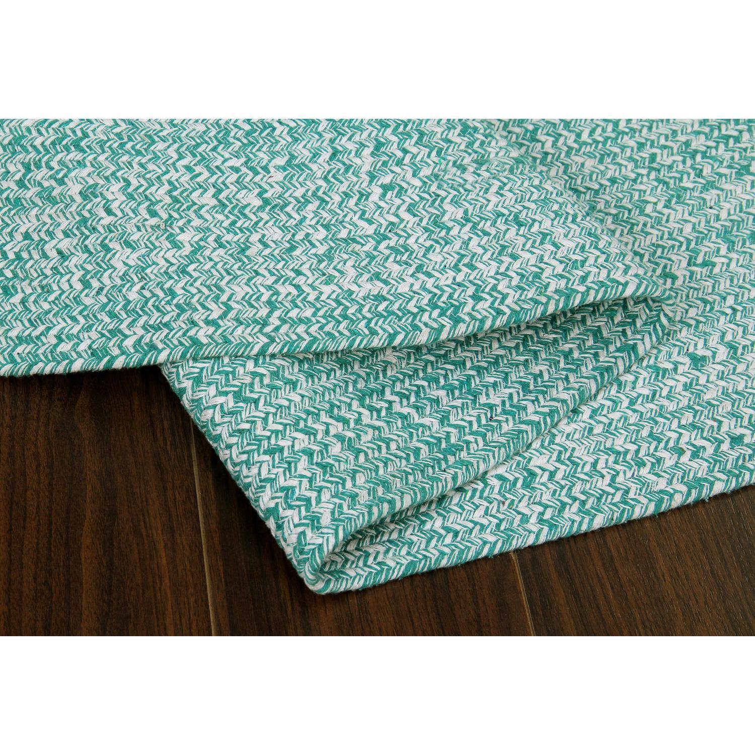 Cotton Green Braided Rug Rustica Clearance Sale