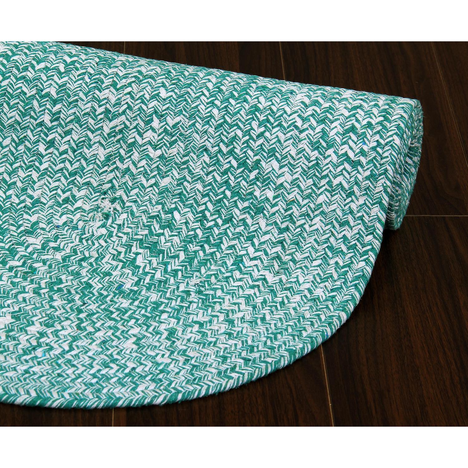 Cotton Green Braided Rug Rustica Clearance Sale