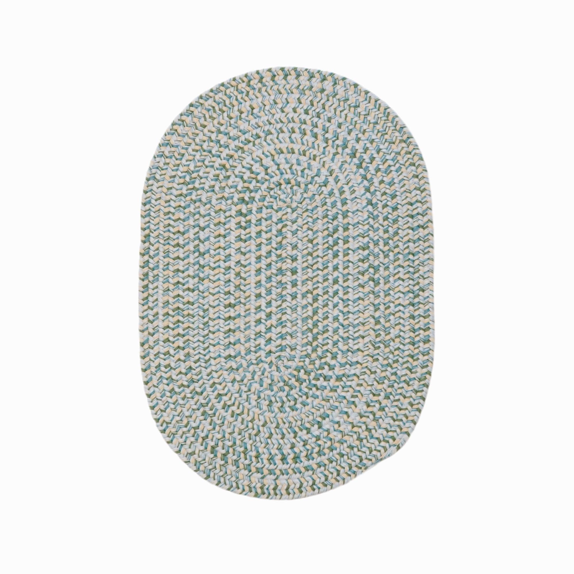 Braided SS85 Green / Blue Rugs #color_green / blue
