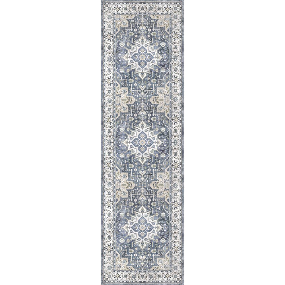 Vintage Home VNH04 Ivory Blue Rug #color_ivory blue