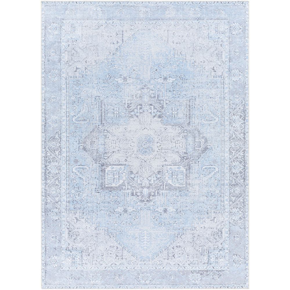 Machine Woven AML-2362 Light Blue, Ice Blue Rugs #color_light blue, ice blue