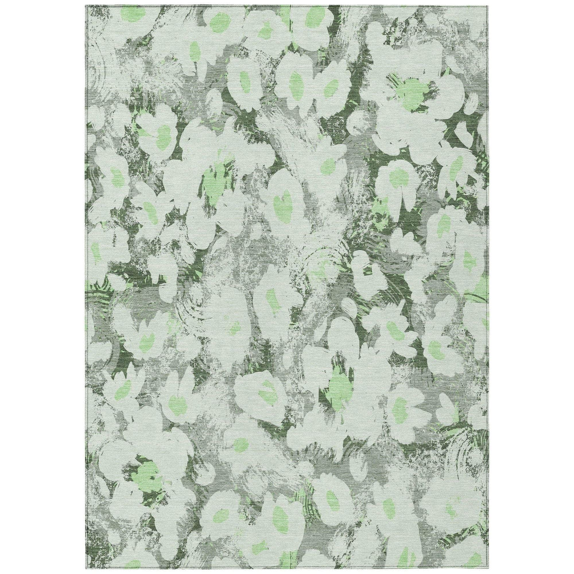 Machine Made ACN538 Aloe Green Rugs #color_aloe green