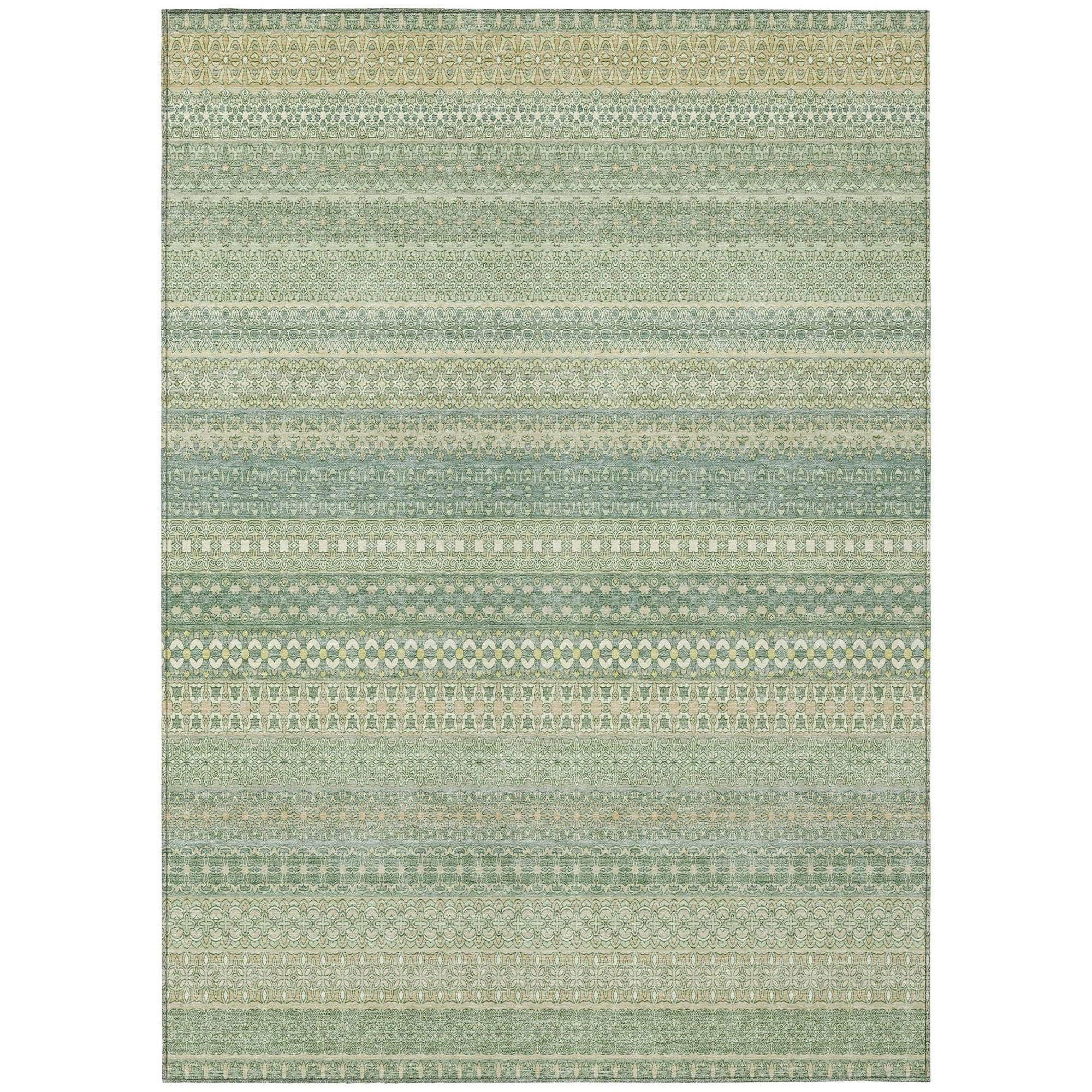 Machine Made ACN527 Aloe Green Rugs #color_aloe green