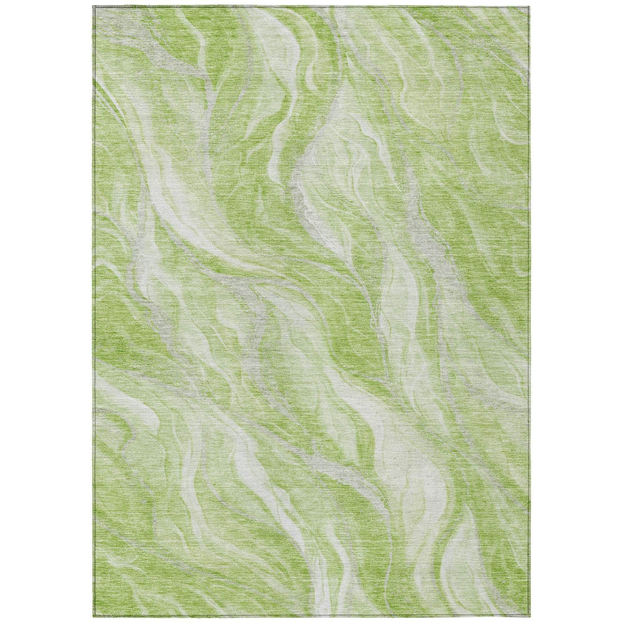 Machine Made ACN720 Aloe Green Rugs #color_aloe green