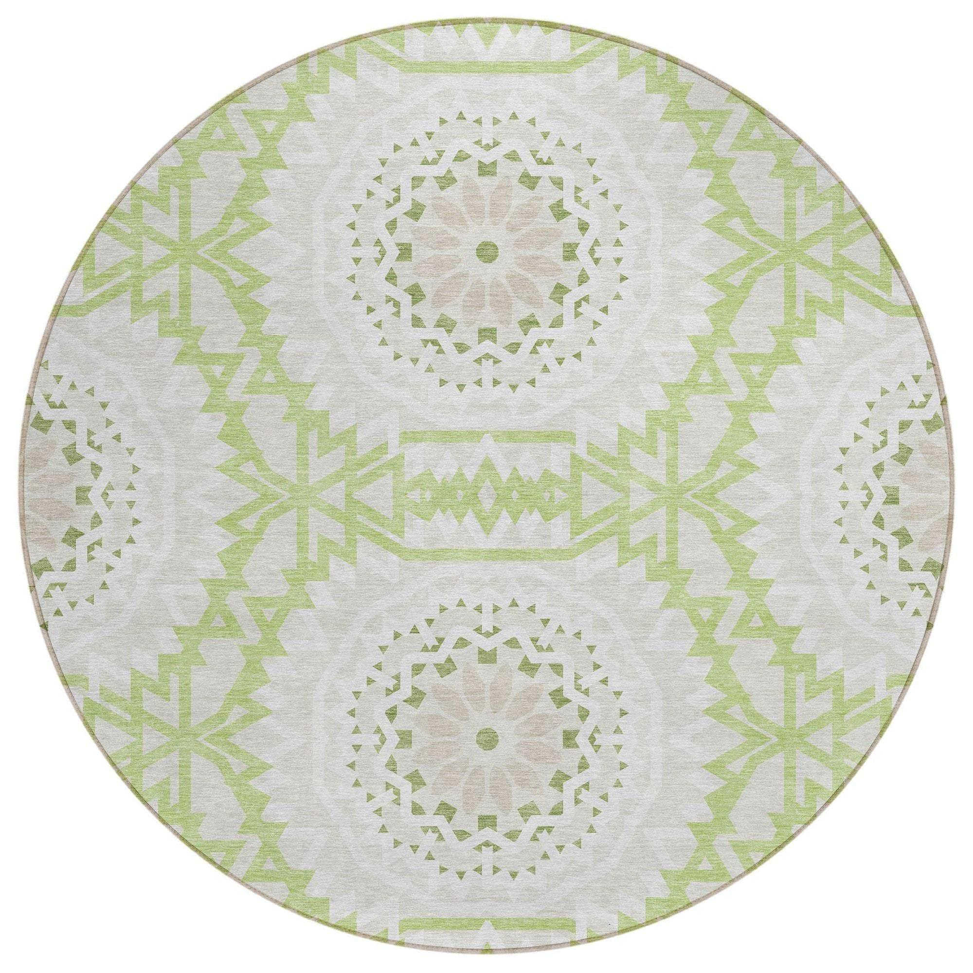 Machine Made ACN619 Aloe Green Rugs #color_aloe green