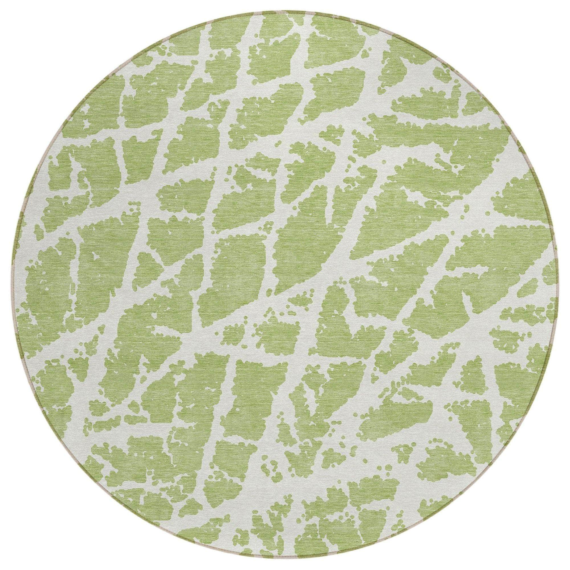 Machine Made ACN501 Aloe Green Rugs #color_aloe green