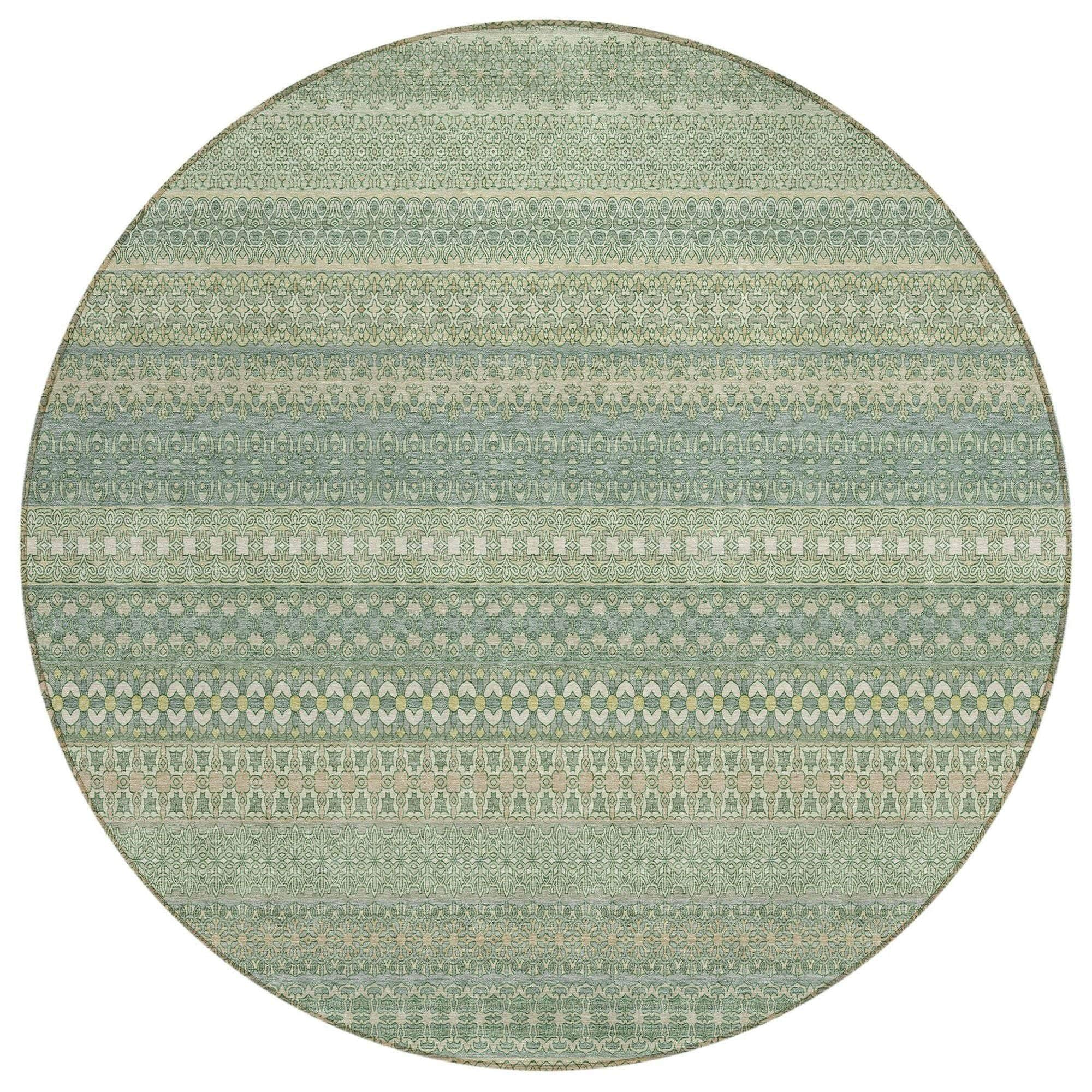 Machine Made ACN527 Aloe Green Rugs #color_aloe green