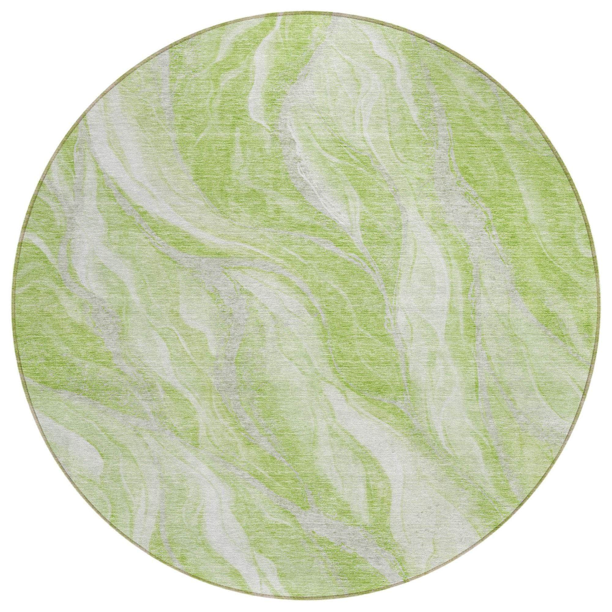 Machine Made ACN720 Aloe Green Rugs #color_aloe green