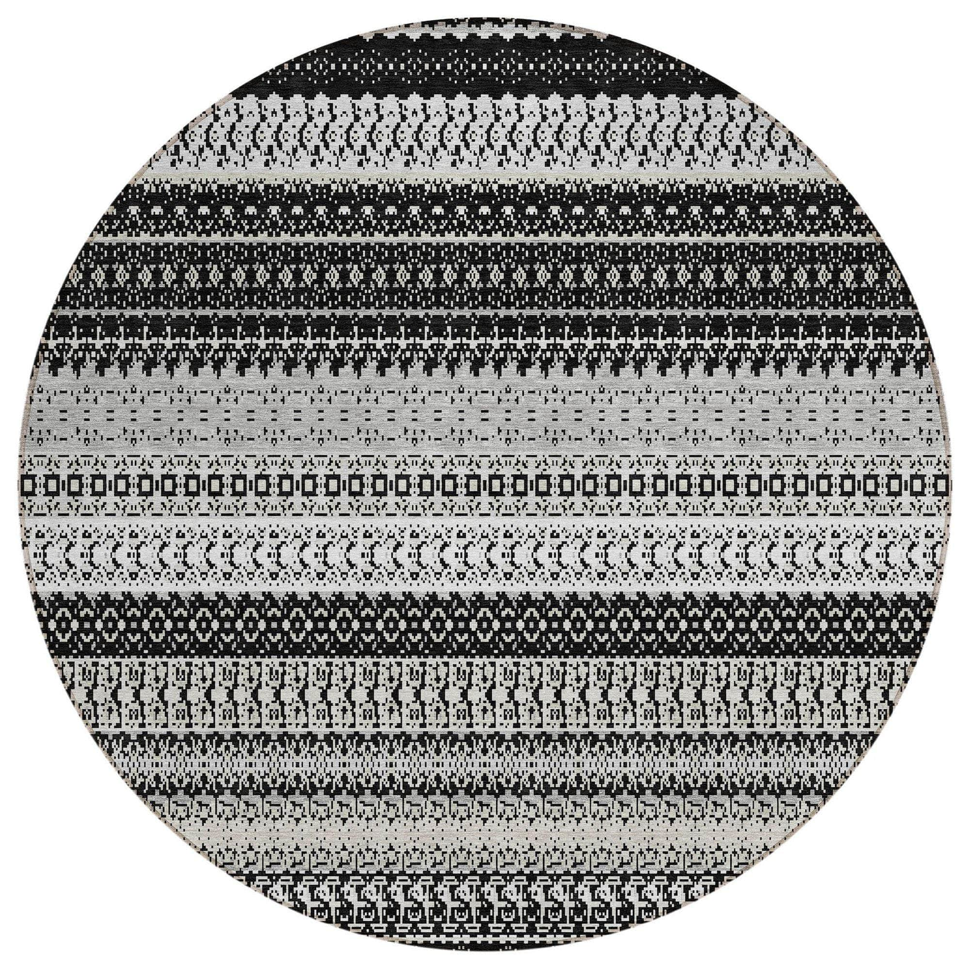 Machine Made ACN576 Black  Rugs #color_black 