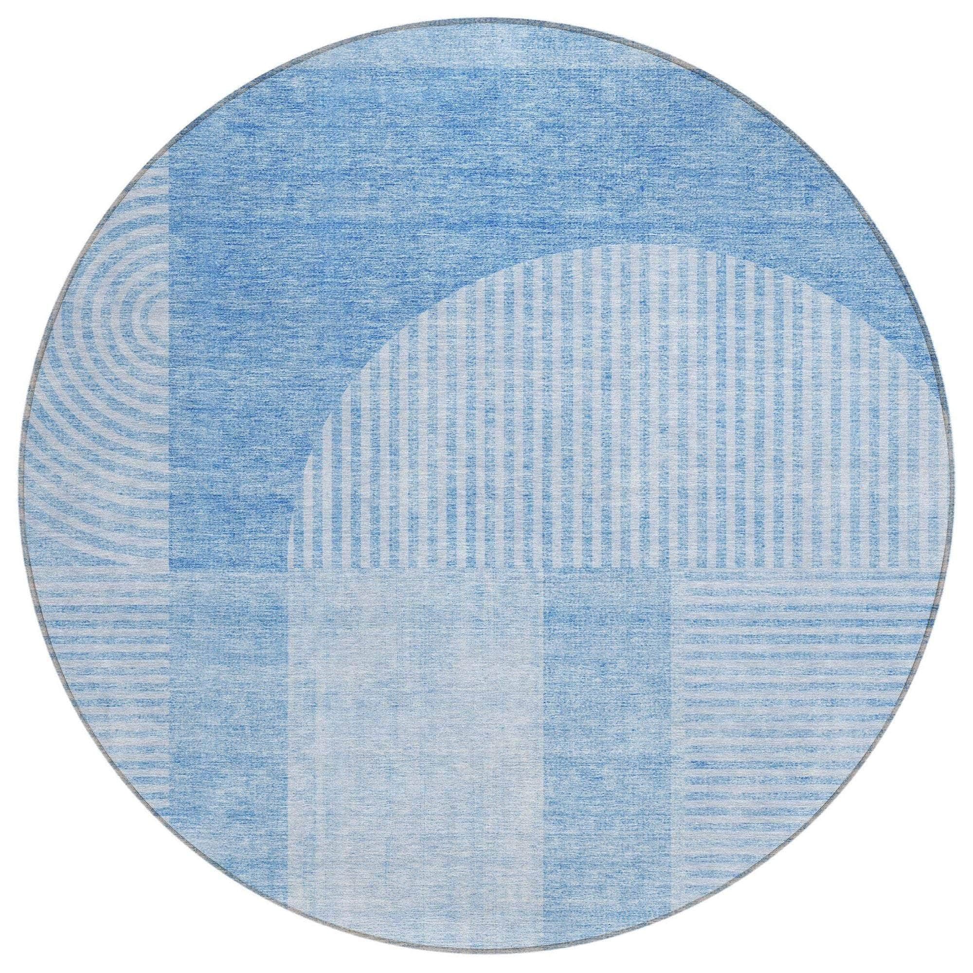 Machine Made ACN711 Blue  Rugs #color_blue 