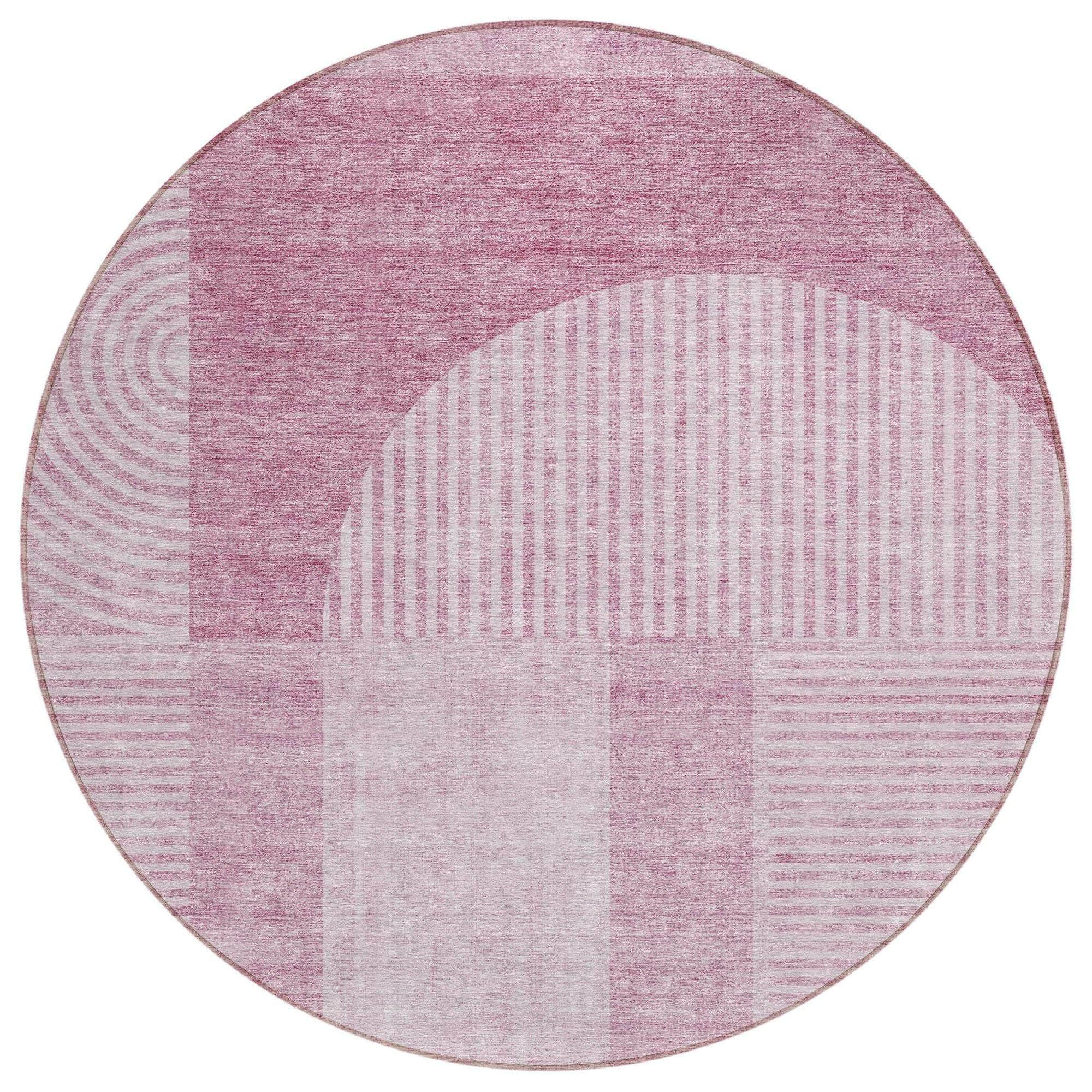 Machine Made ACN711 Blush Pink Rugs #color_blush pink