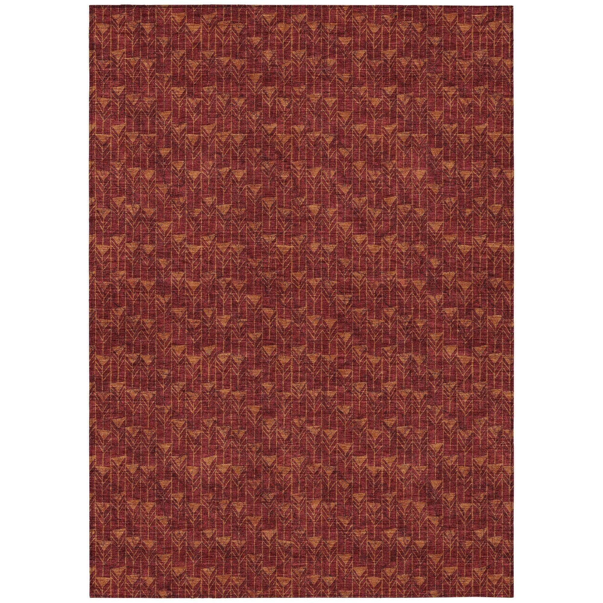 Machine Made ACN514 Burgundy Red Rugs #color_burgundy red