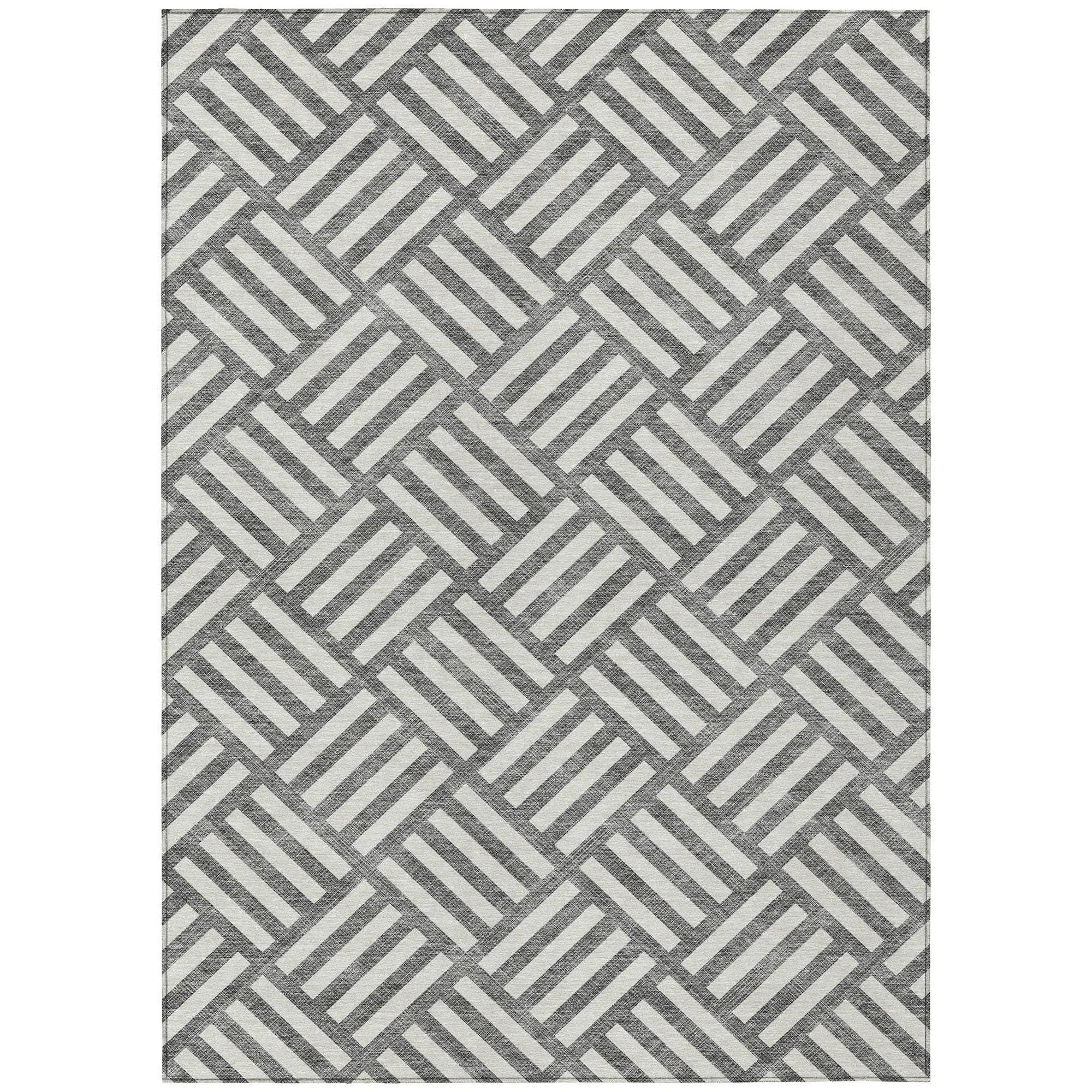 Machine Made ACN620 Charcoal Gray Rugs #color_charcoal gray