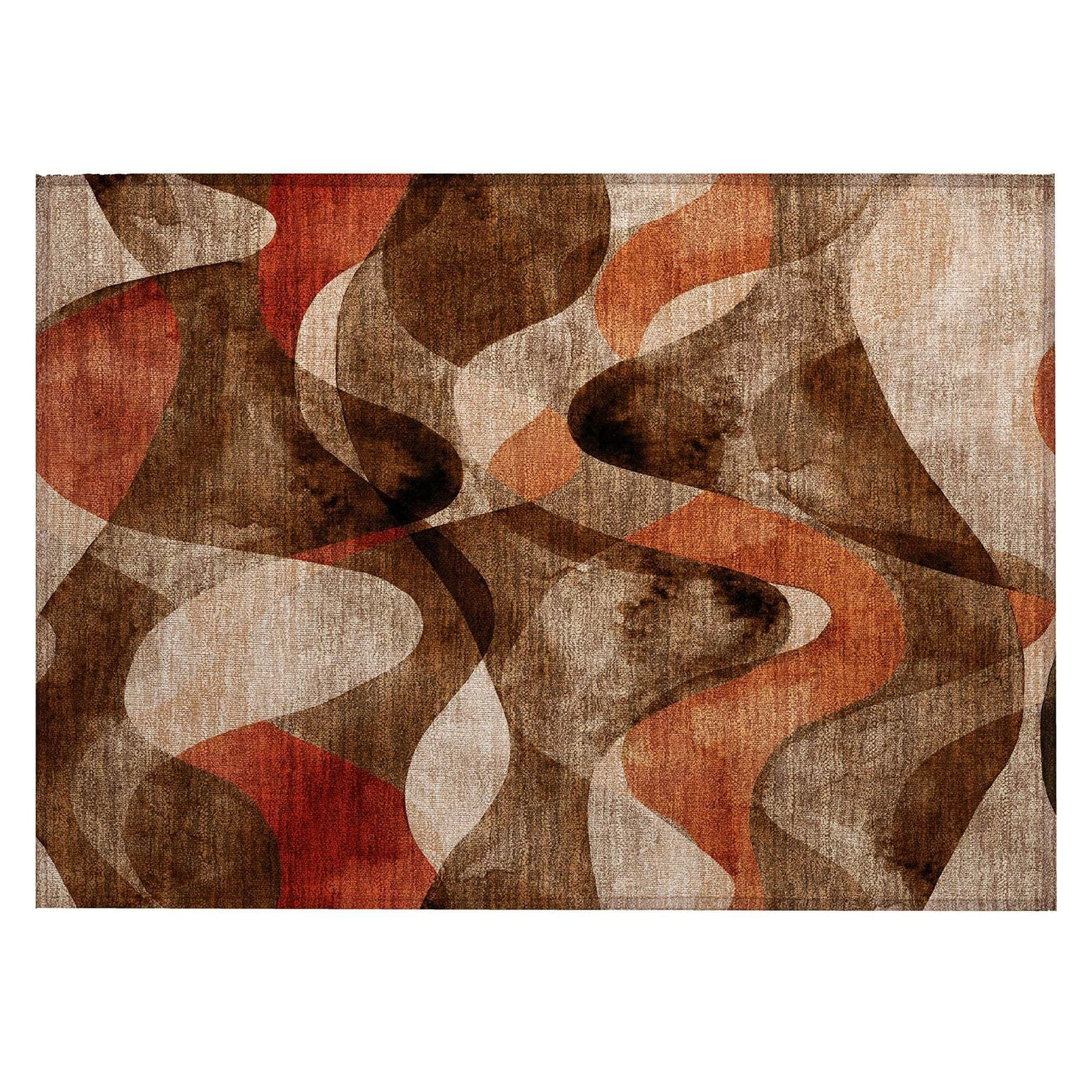 Machine Made ACN536 Chocolate Brown Rugs #color_chocolate brown