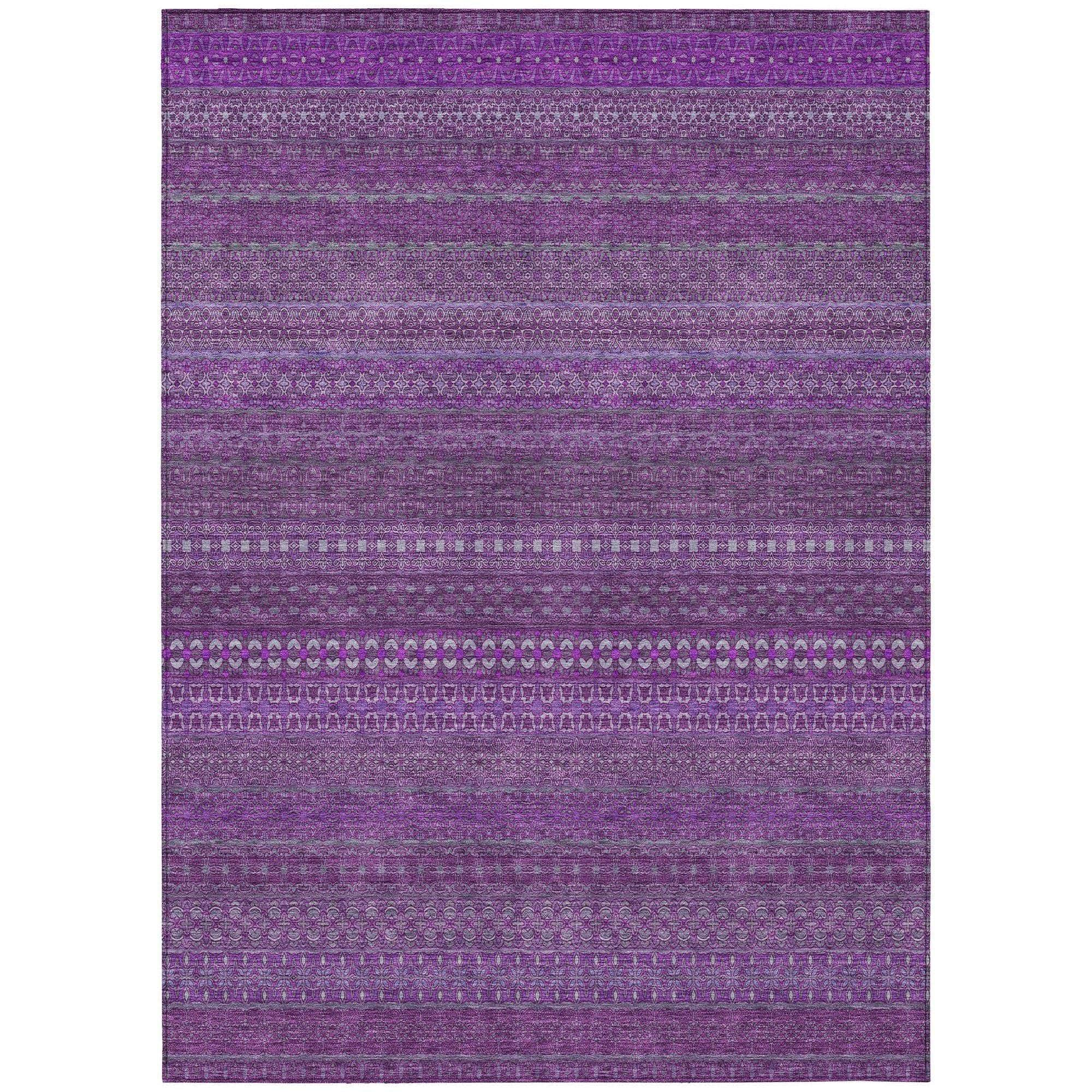 Machine Made ACN527 Eggplant Purple Rugs #color_eggplant purple