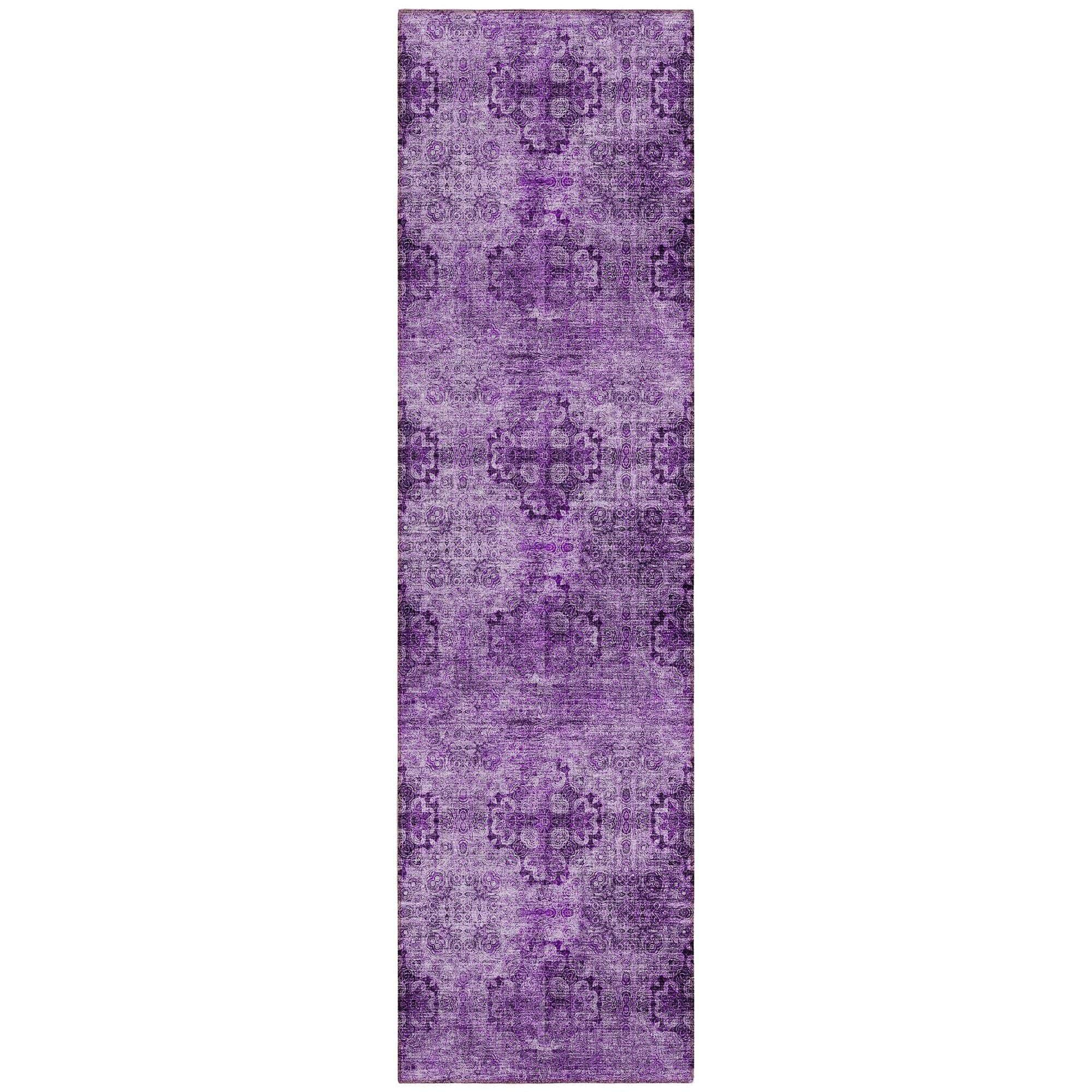 Machine Made ACN557 Eggplant Purple Rugs #color_eggplant purple