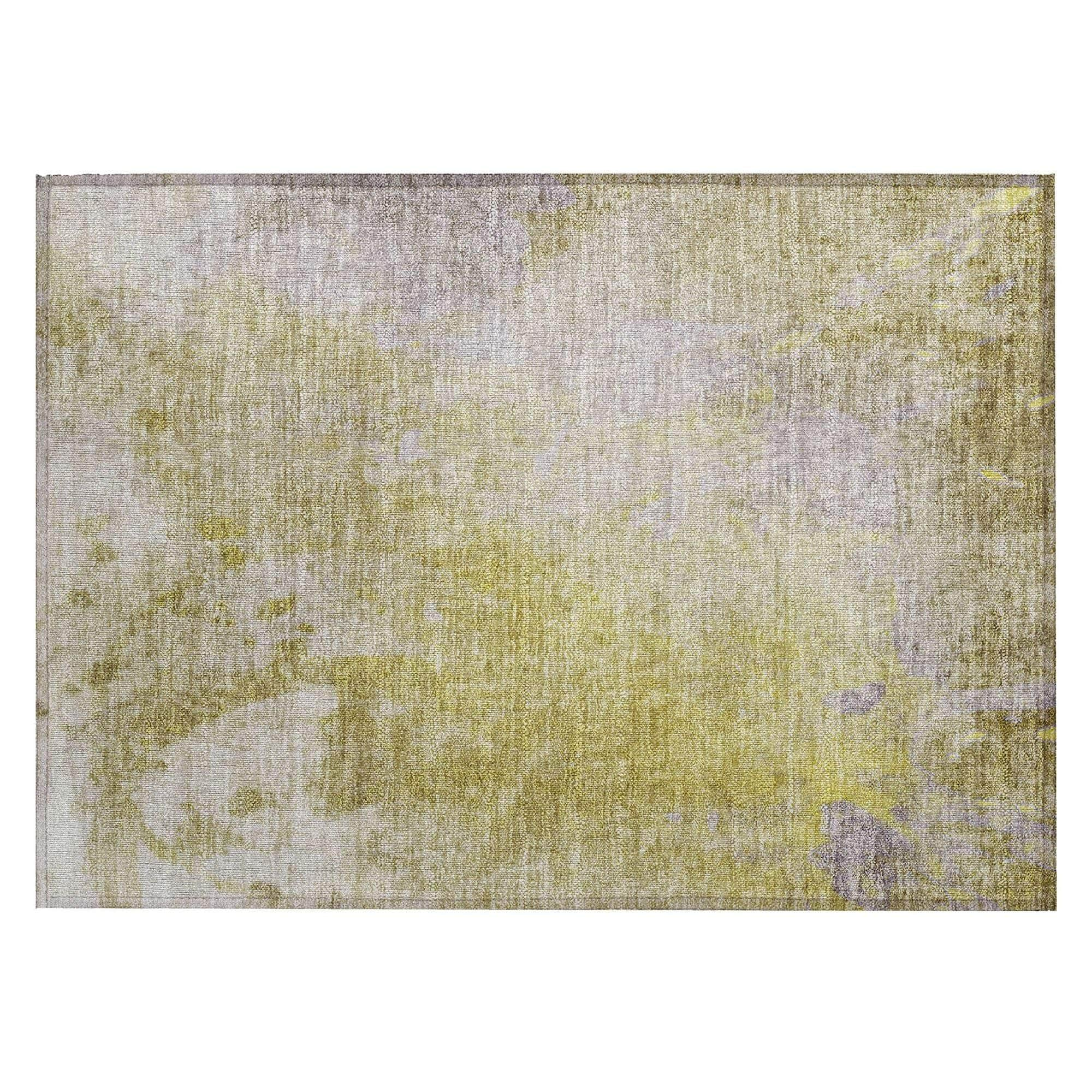 Machine Made ACN562 Gold  Rugs #color_gold 