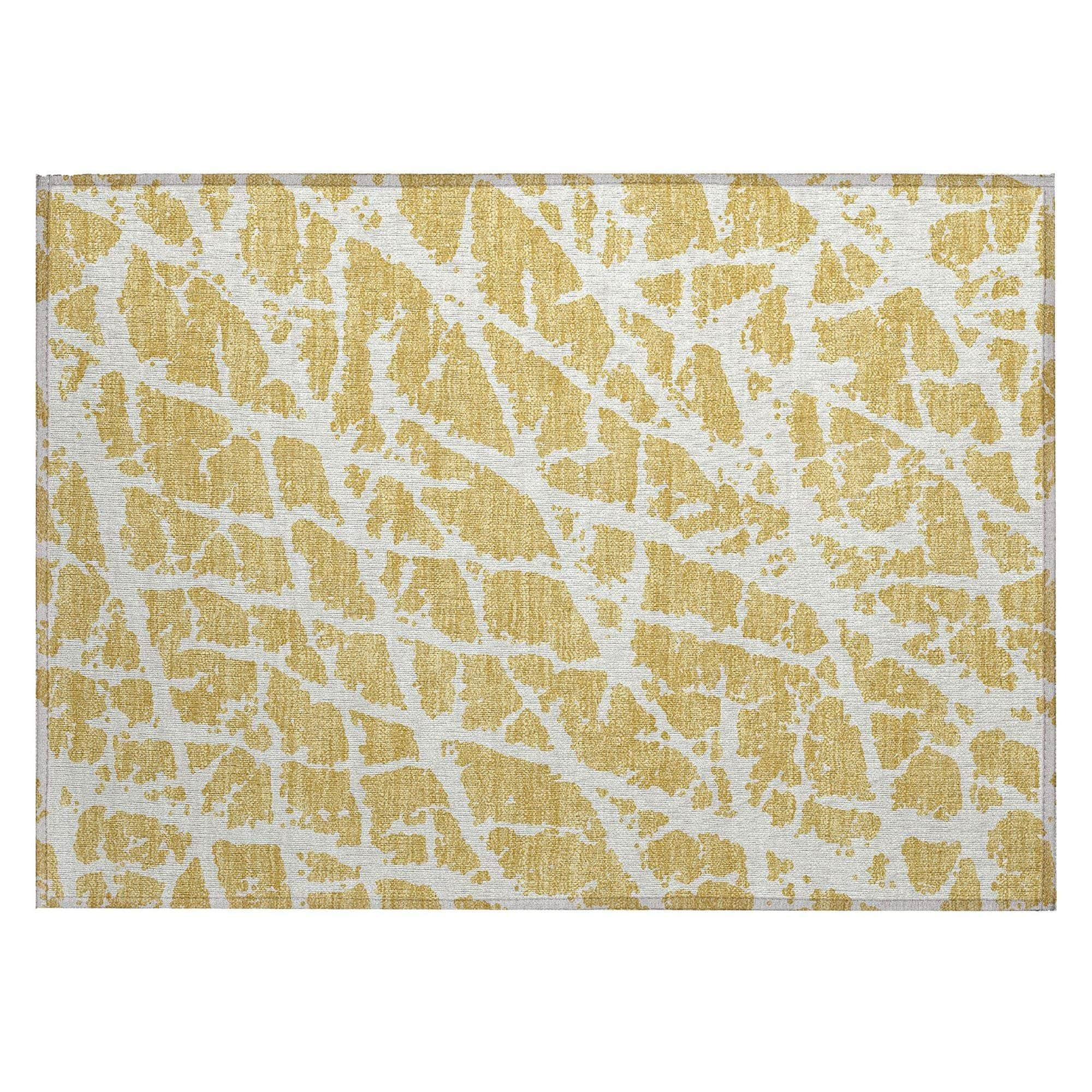 Machine Made ACN501 Gold  Rugs #color_gold 