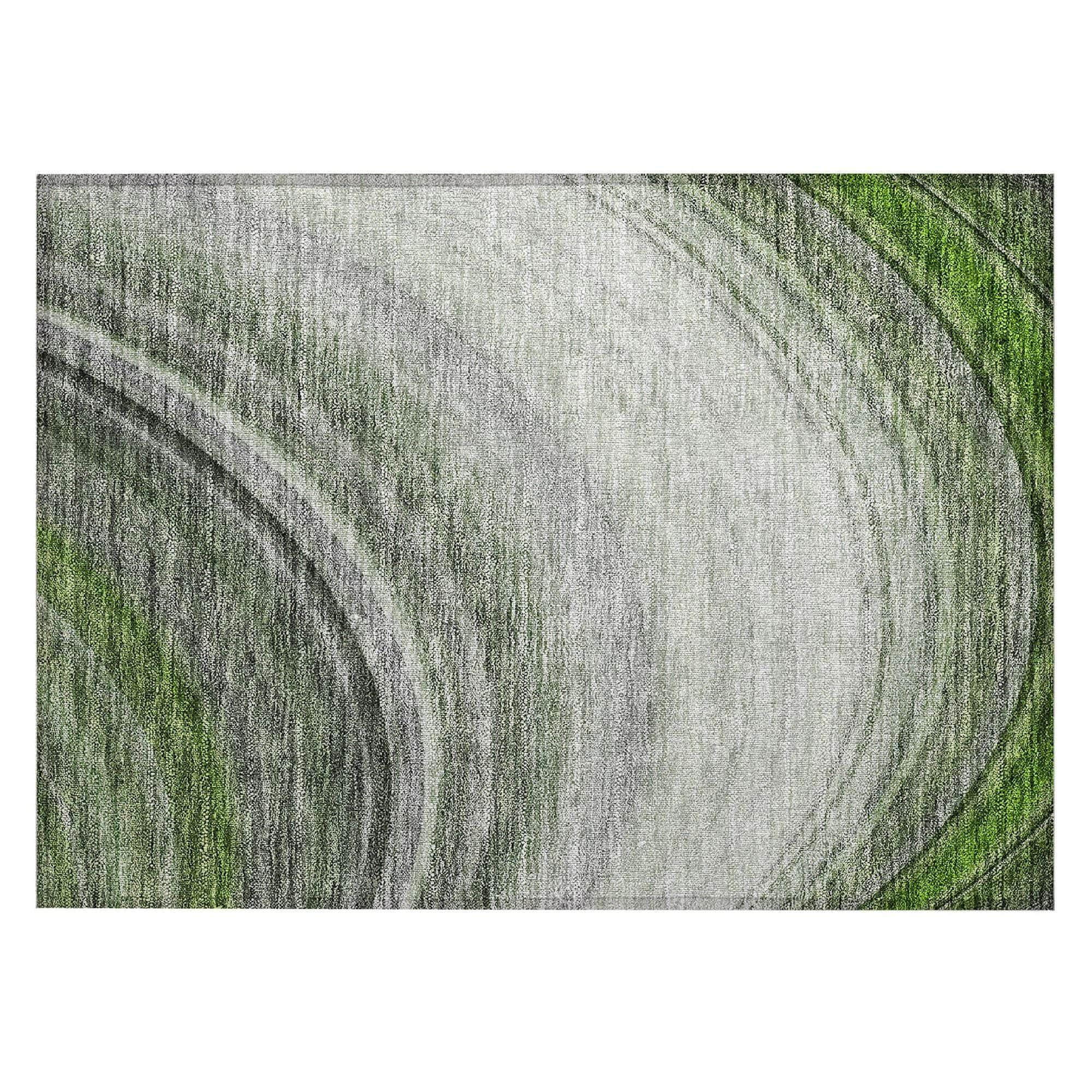 Machine Made ACN584 Green  Rugs #color_green 