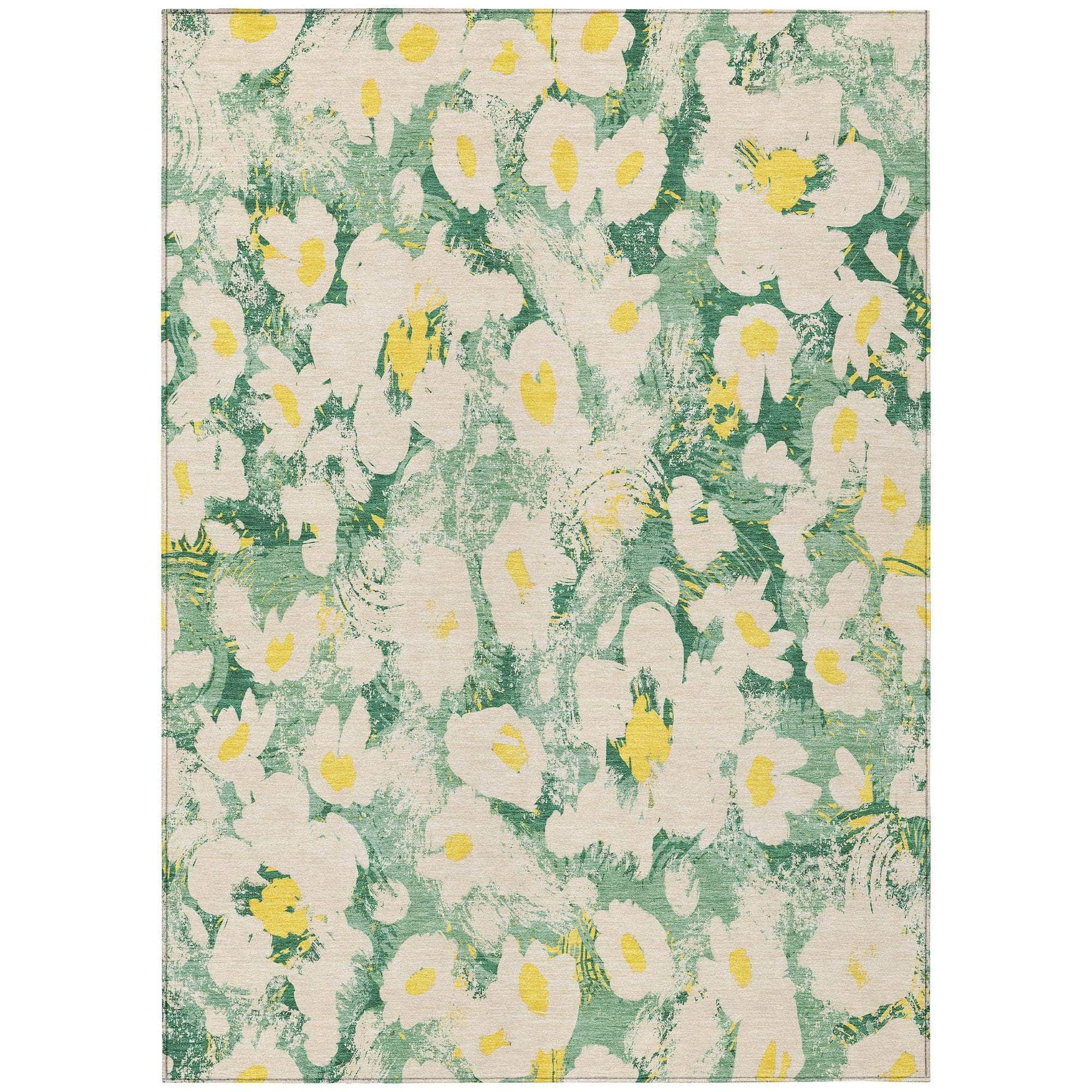 Machine Made ACN538 Green  Rugs #color_green 