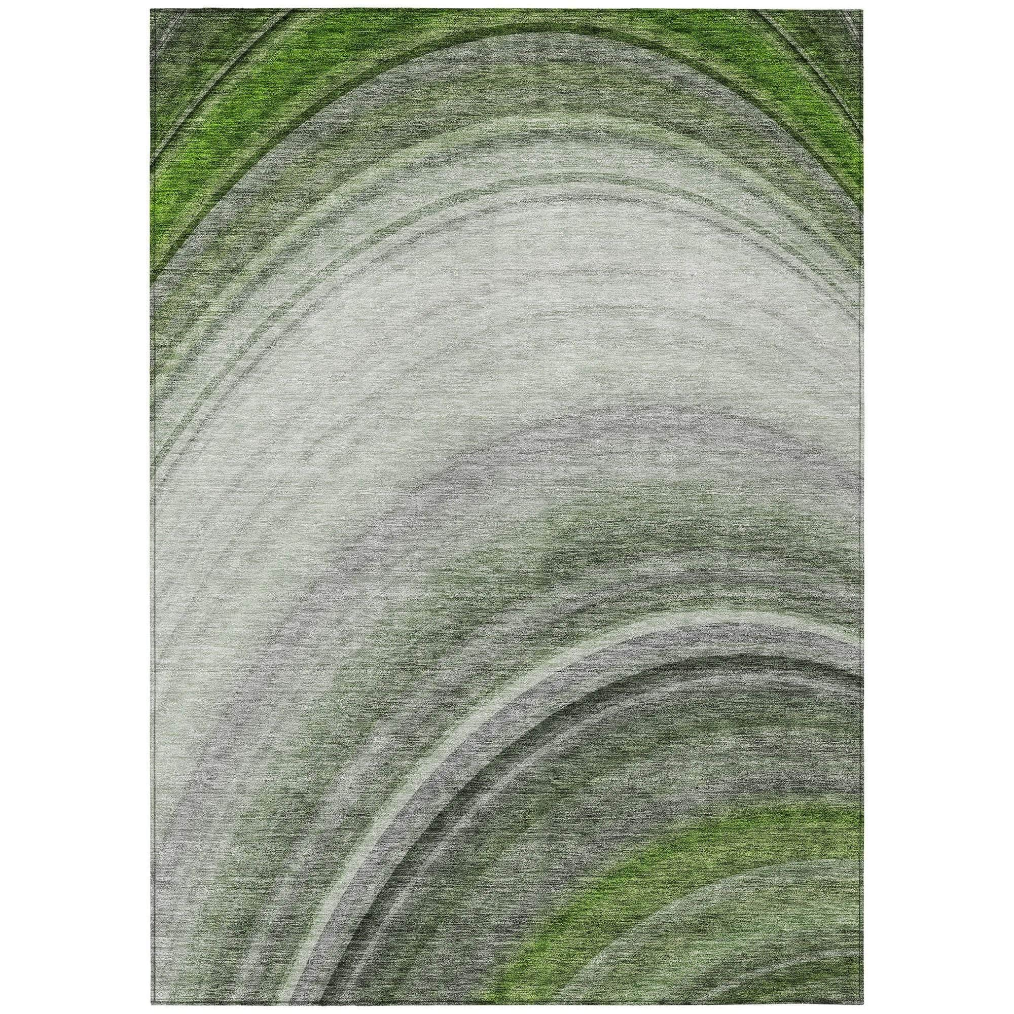 Machine Made ACN584 Green  Rugs #color_green 