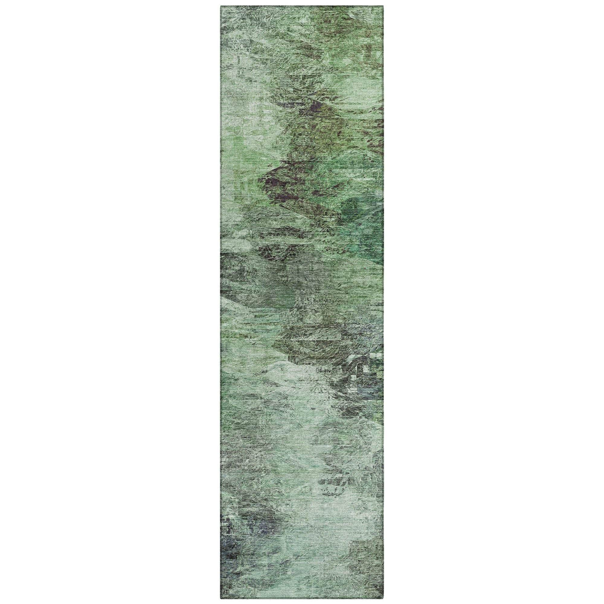 Machine Made ACN592 Green  Rugs #color_green 