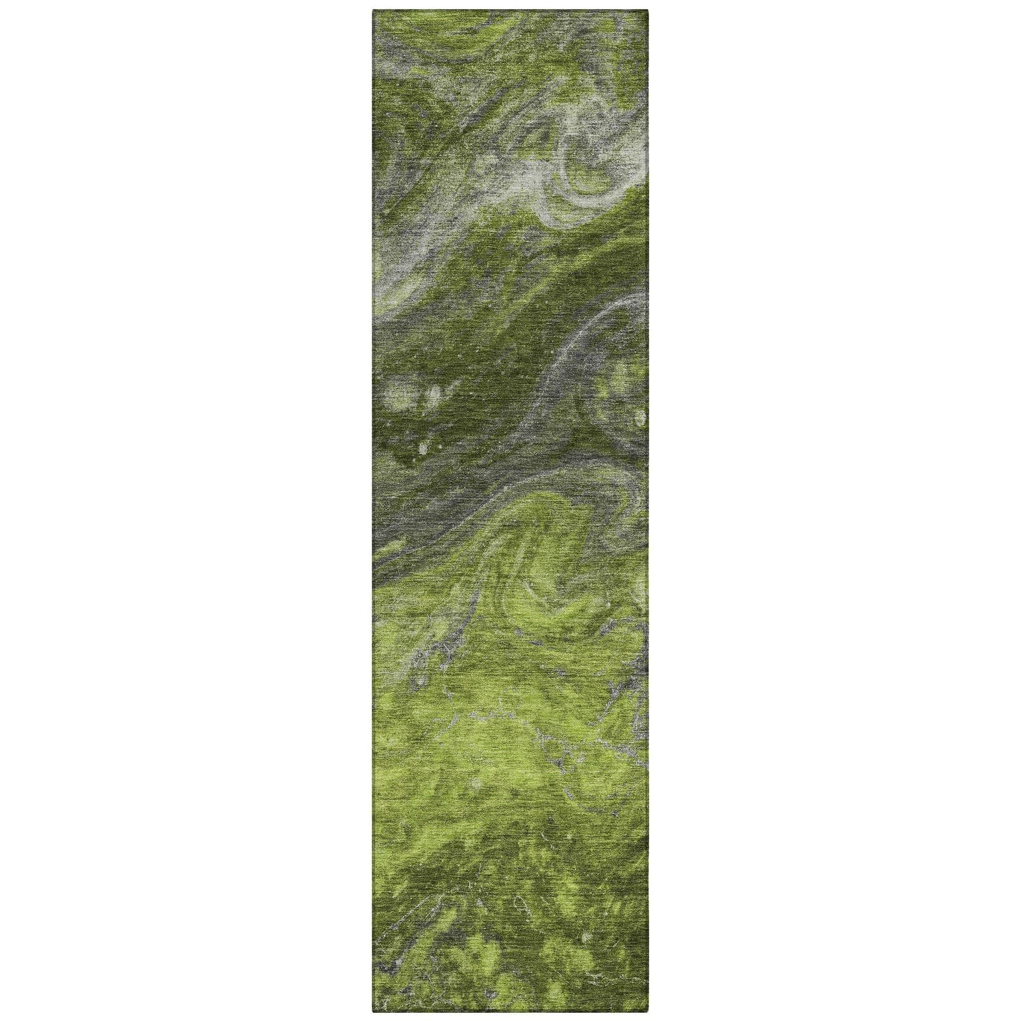 Machine Made ACN599 Green  Rugs #color_green 