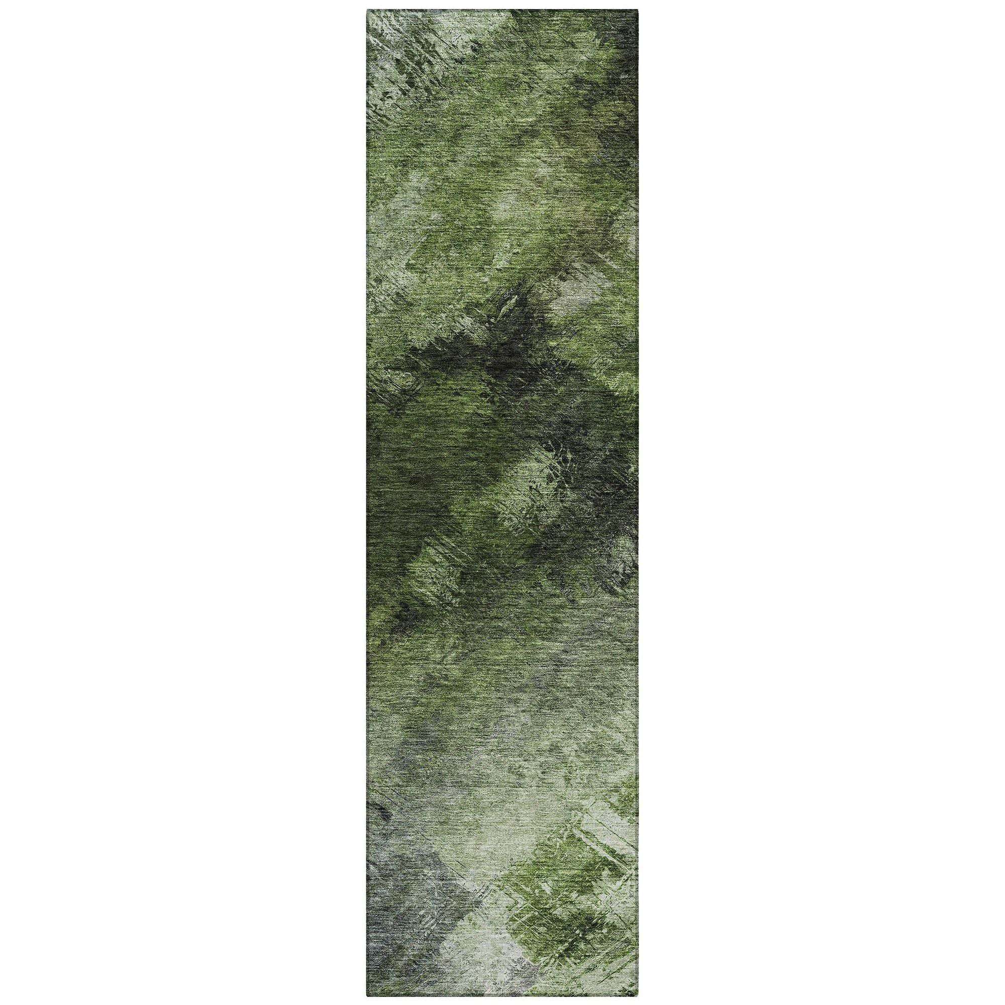 Machine Made ACN590 Green  Rugs #color_green 