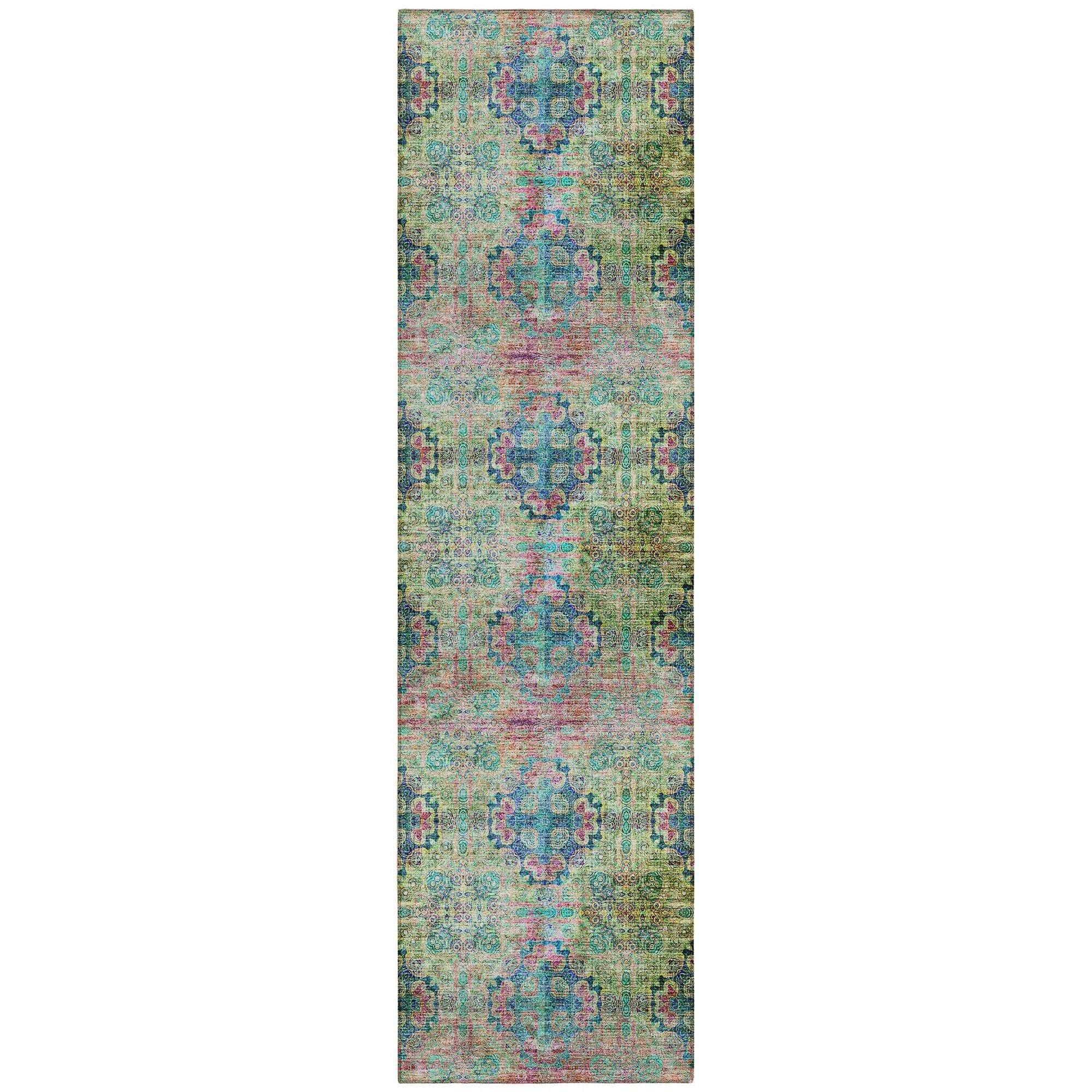 Machine Made ACN557 Green  Rugs #color_green 