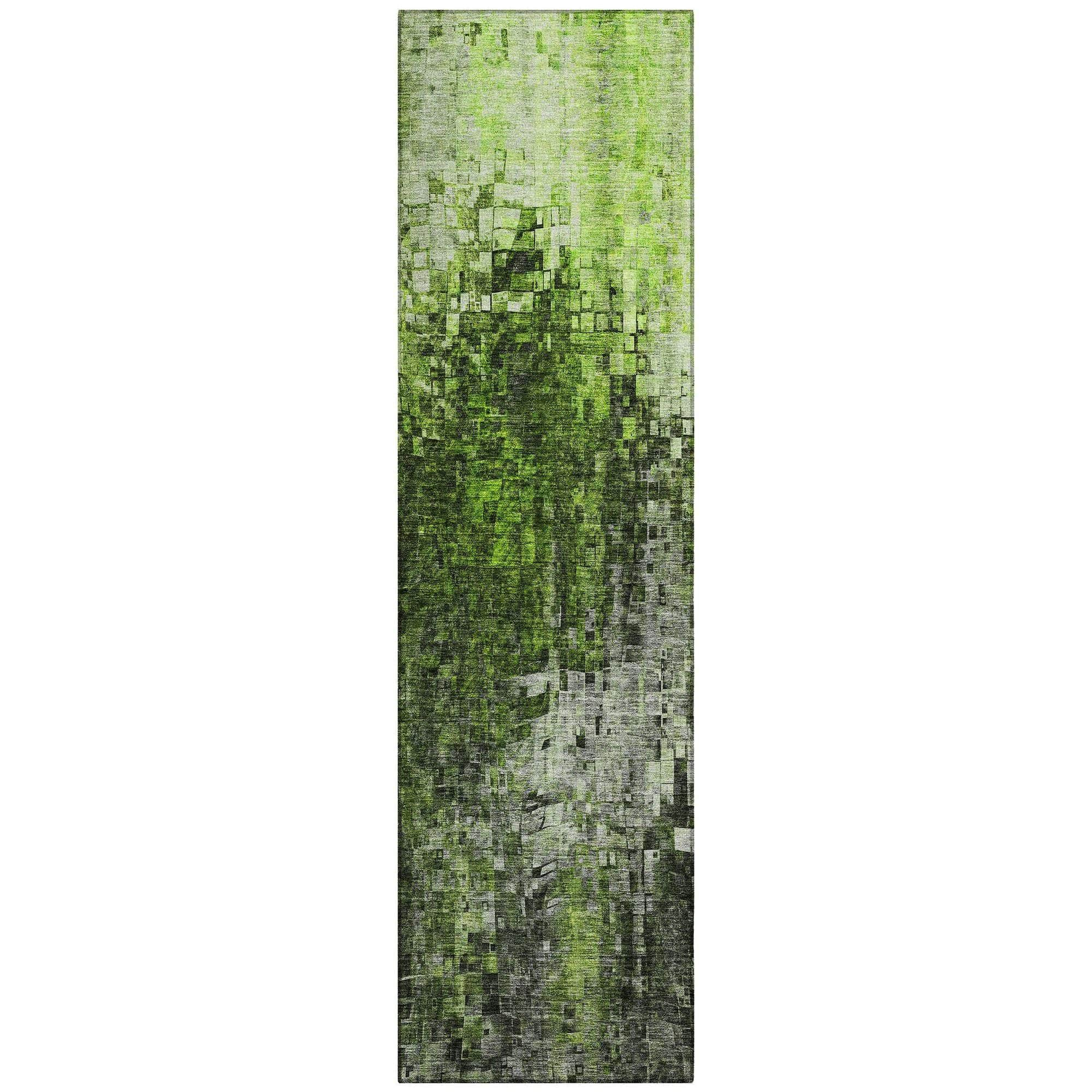 Machine Made ACN581 Green  Rugs #color_green 