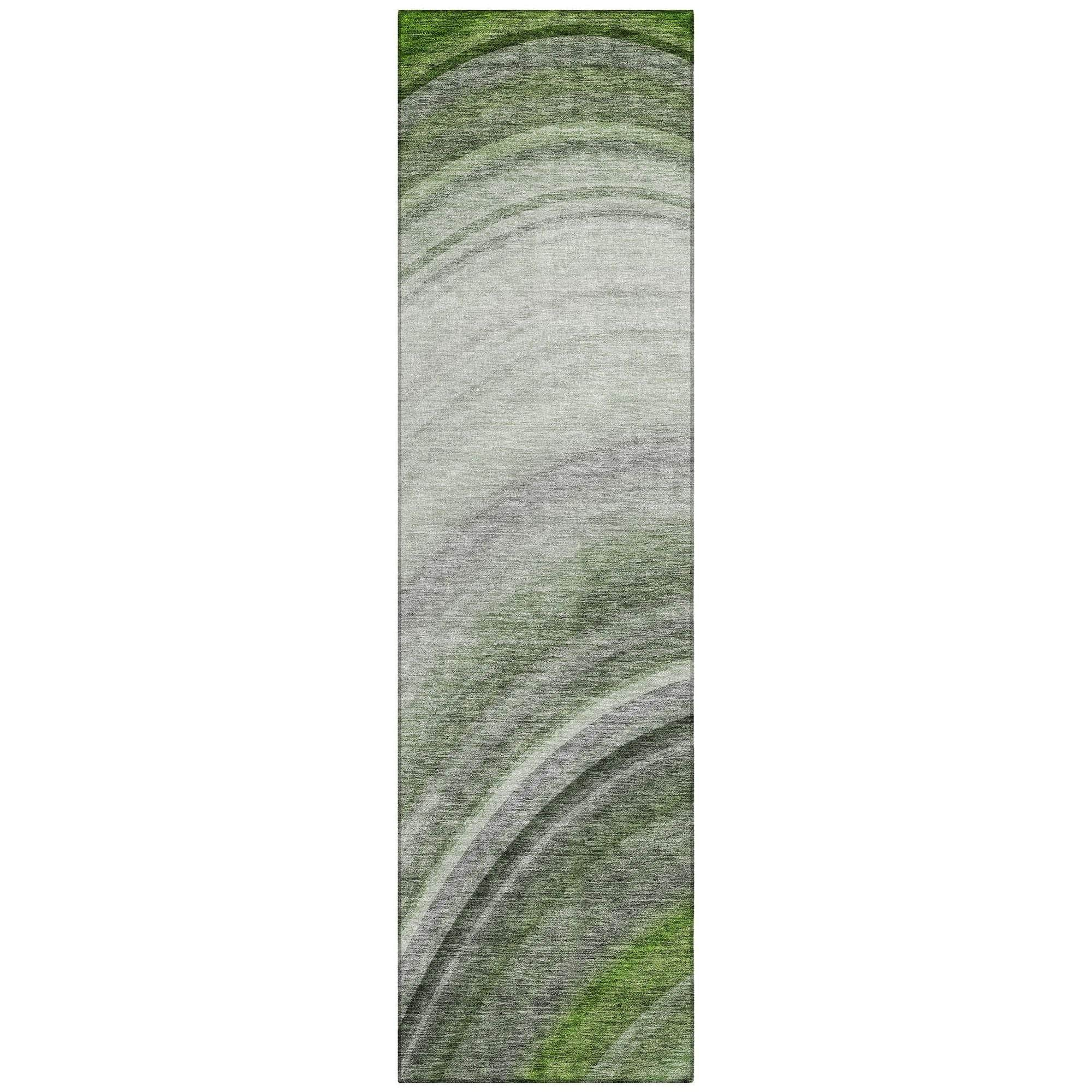 Machine Made ACN584 Green  Rugs #color_green 