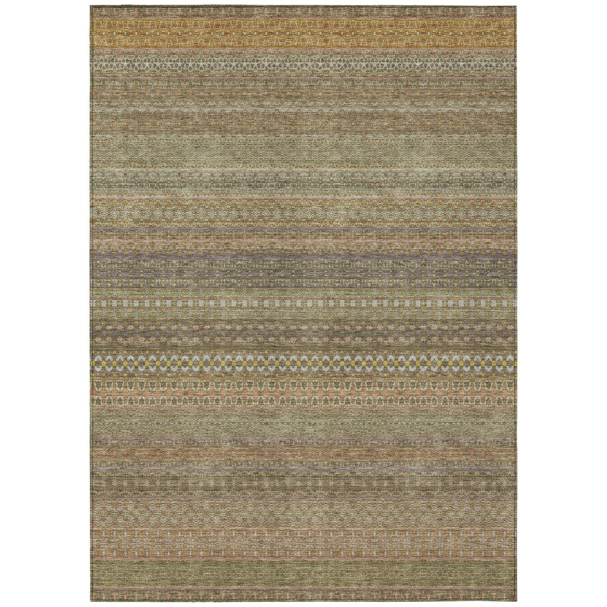 Machine Made ACN527 Khaki Brown Rugs #color_khaki brown