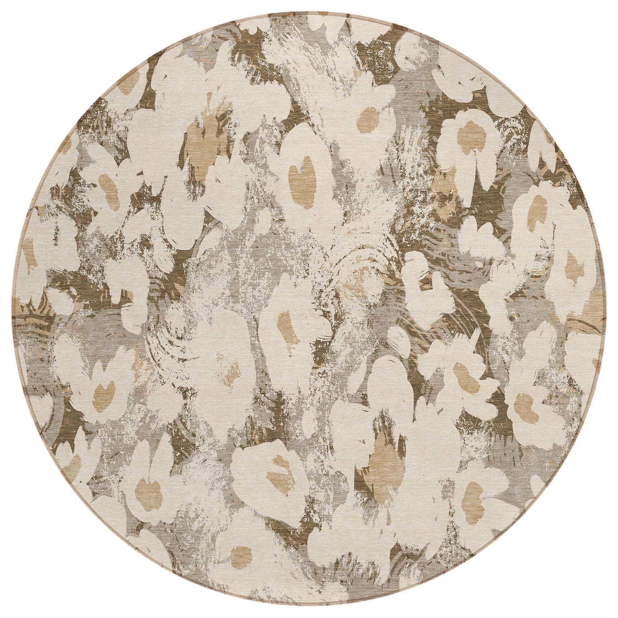 Machine Made ACN538 Khaki Brown Rugs #color_khaki brown