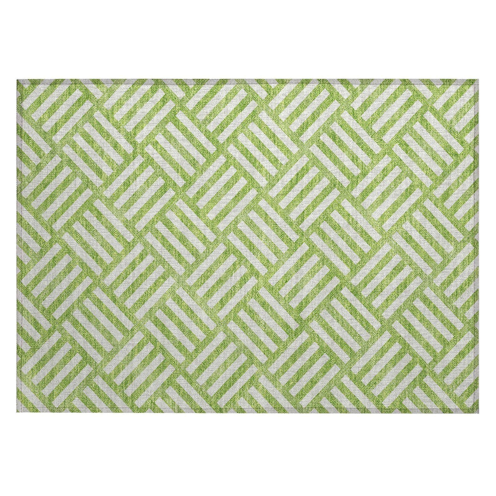 Machine Made ACN620 Lime Green Rugs #color_lime green