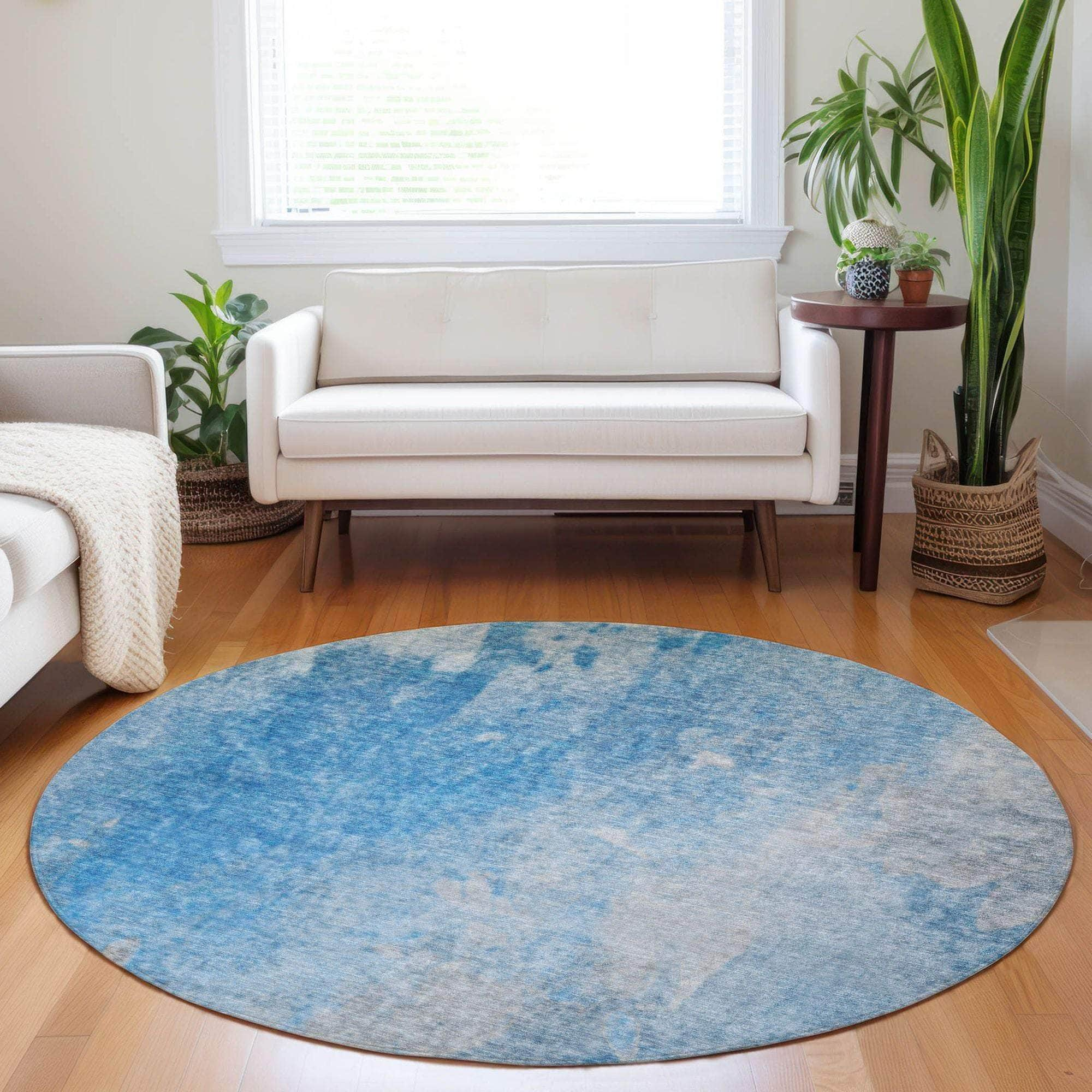 Machine Made ACN562 Blue  Rugs #color_blue 