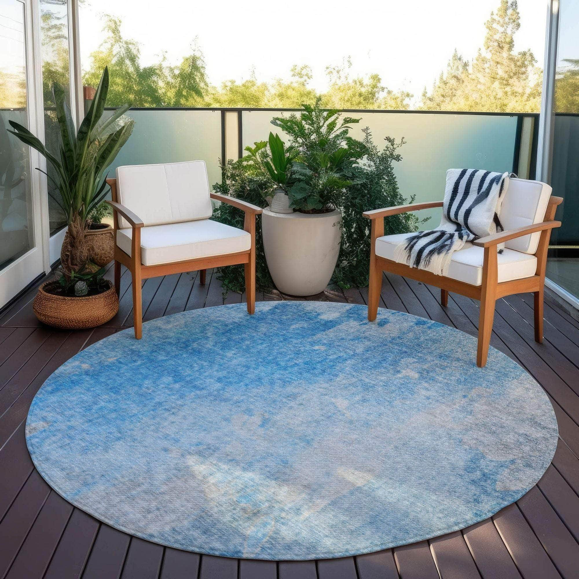 Machine Made ACN562 Blue  Rugs #color_blue 