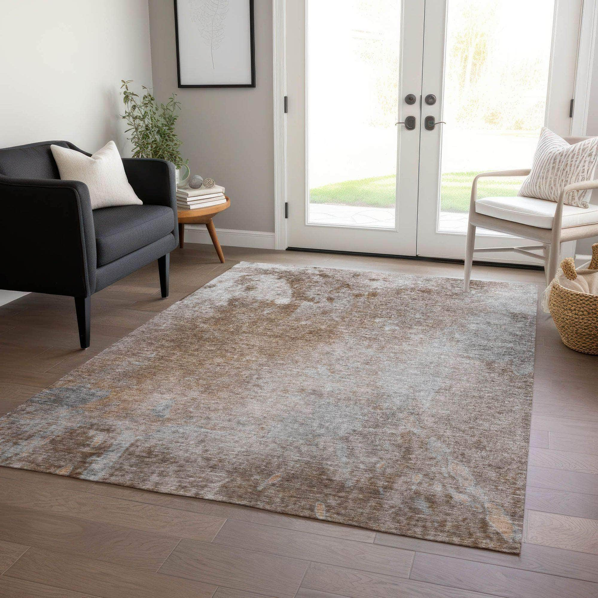 Machine Made ACN562 Mocha Brown Rugs #color_mocha brown