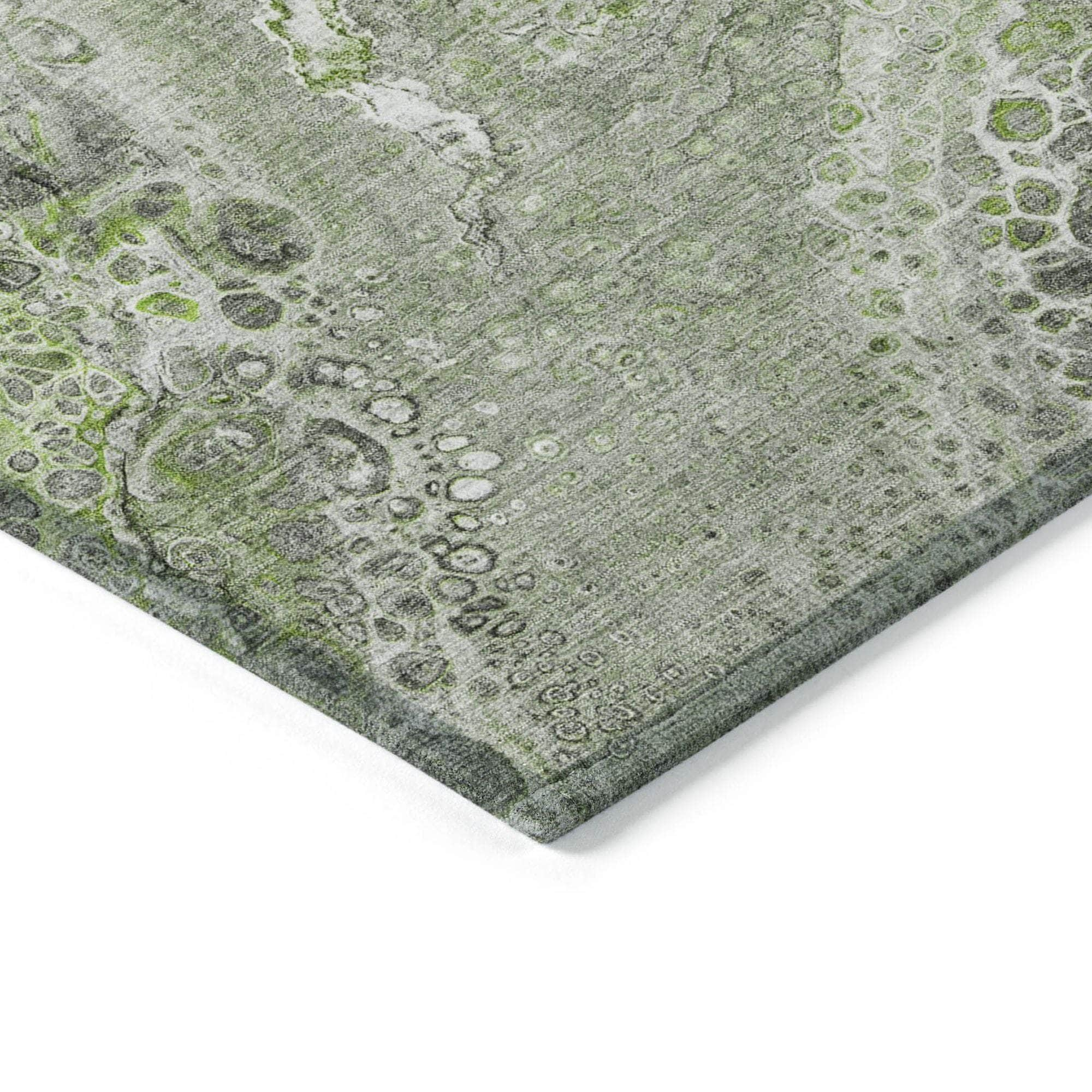 Machine Made ACN588 Aloe Green Rugs #color_aloe green