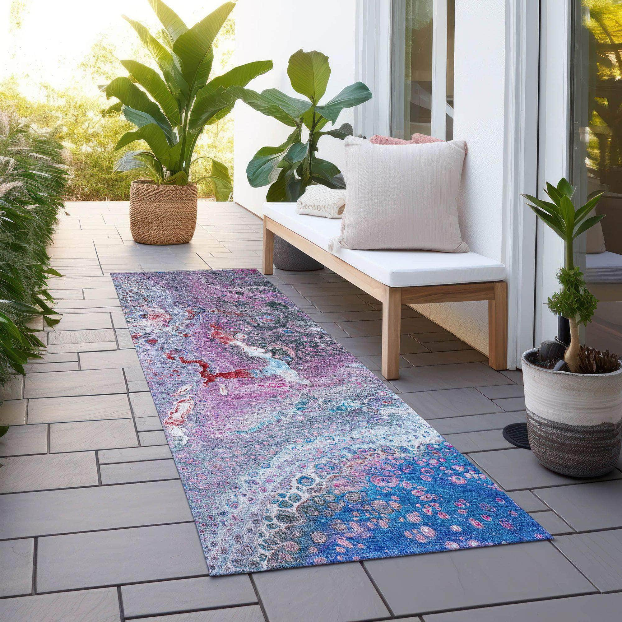 Machine Made ACN588 Blue  Rugs #color_blue 