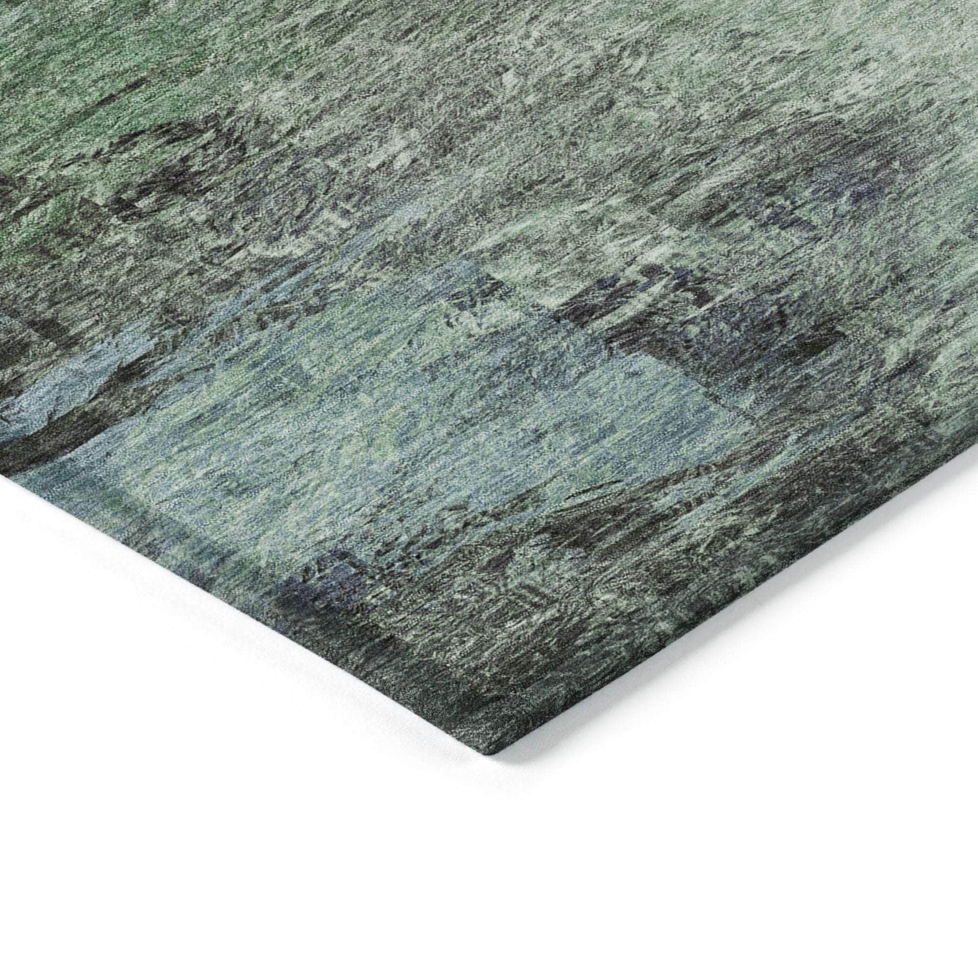 Machine Made ACN592 Green  Rugs #color_green 