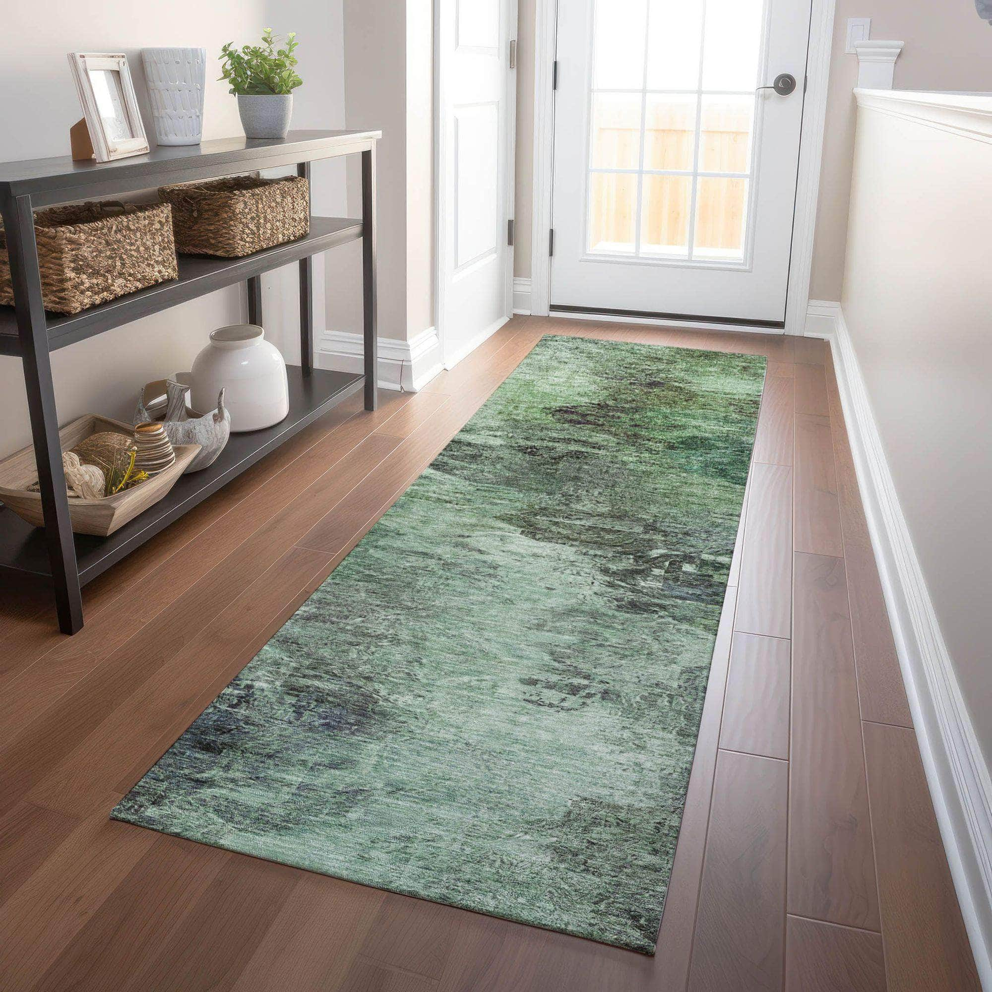 Machine Made ACN592 Green  Rugs #color_green 