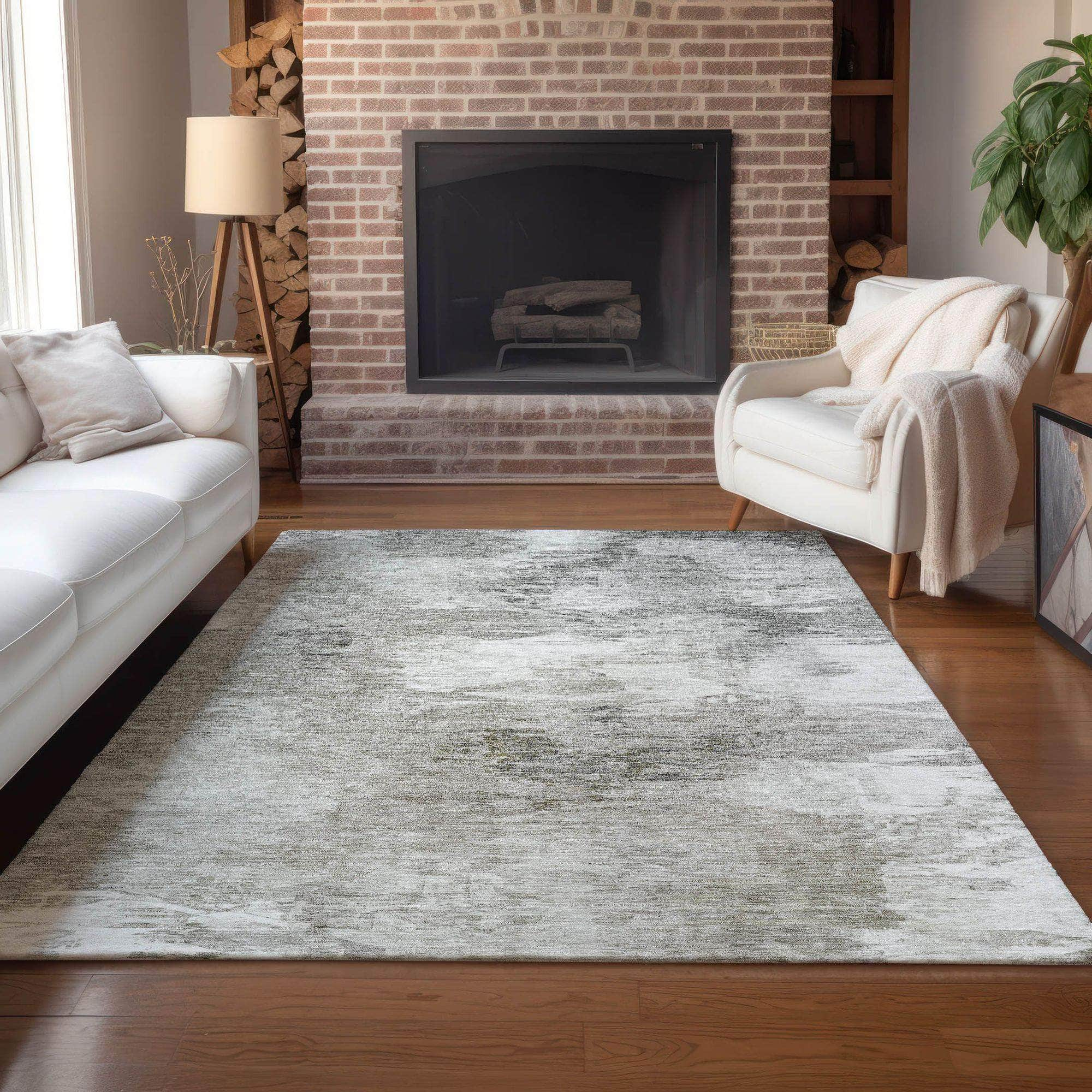 Machine Made ACN597 Beige Brown Rugs #color_beige brown