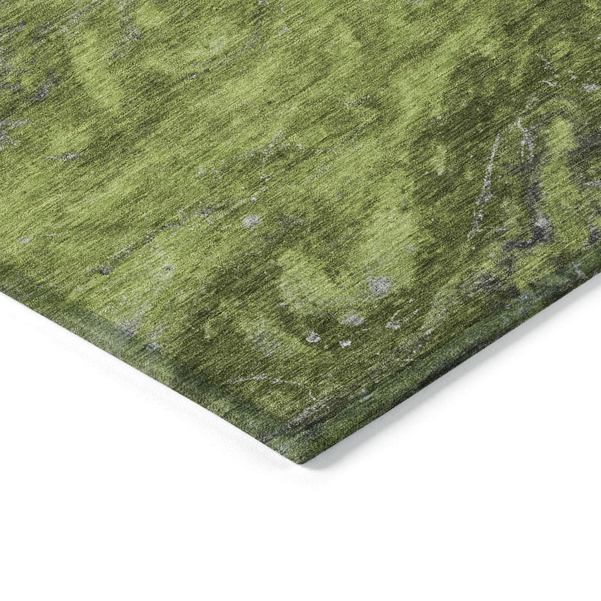 Machine Made ACN599 Green  Rugs #color_green 